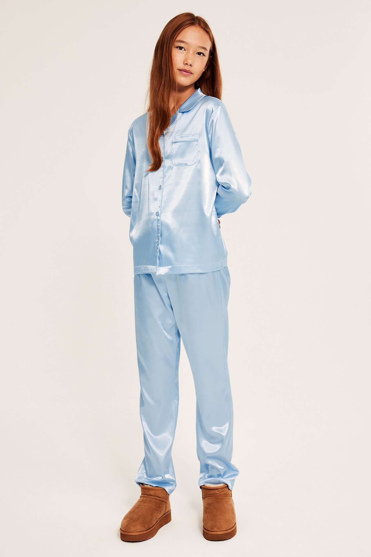 Pyjamas i satin