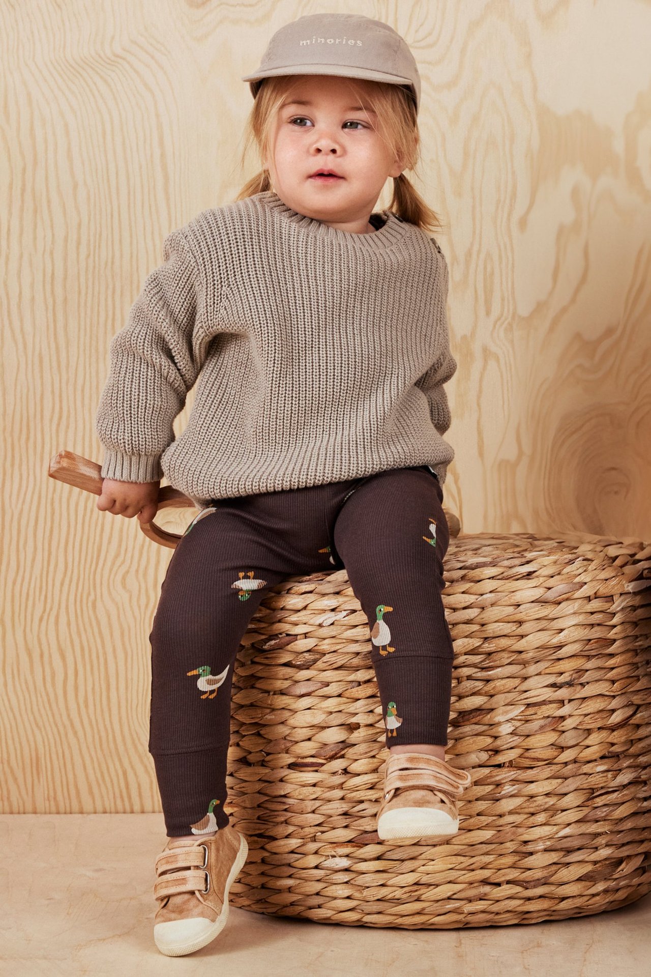 Ribbade babyleggings