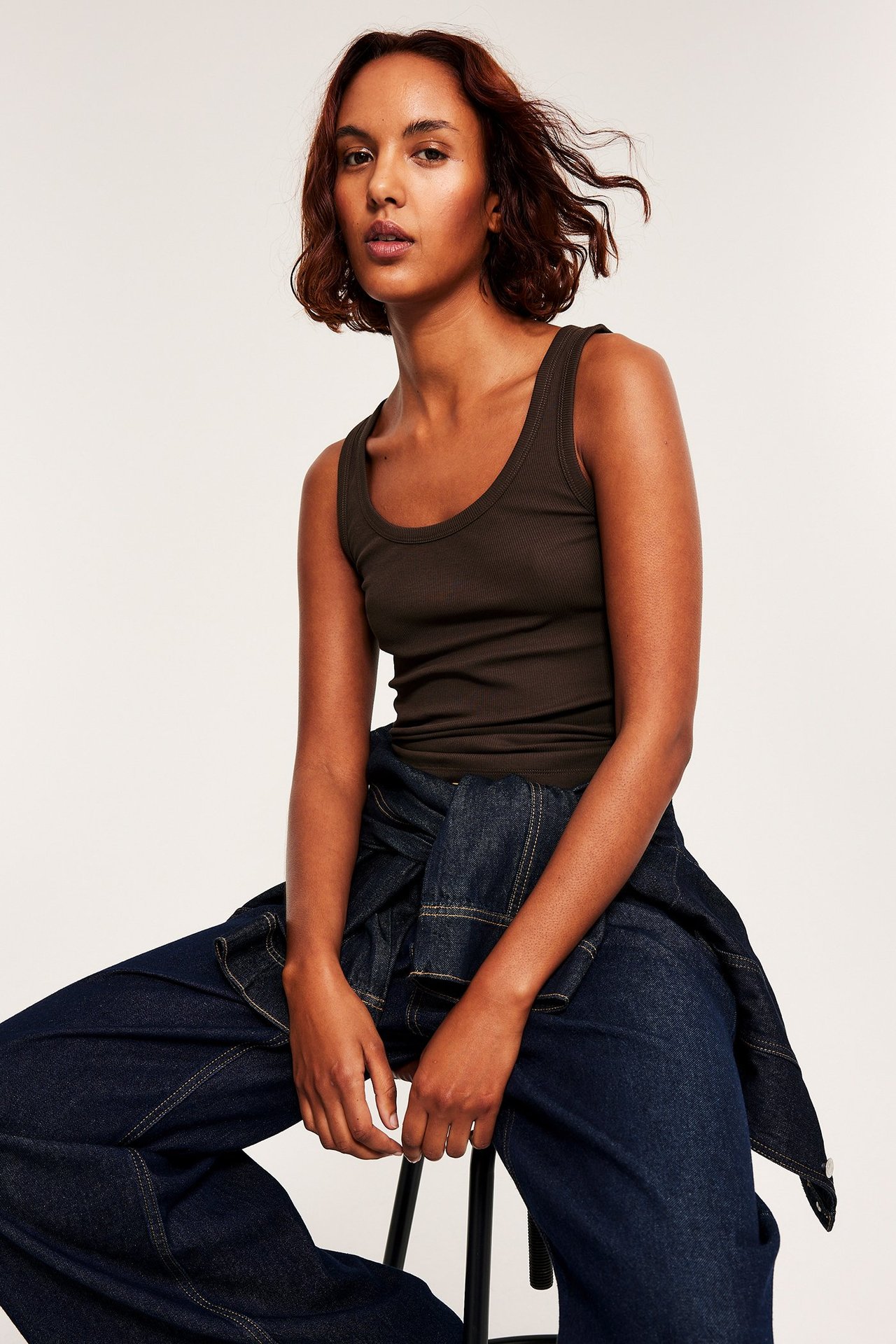 Ribbestrikket singlet