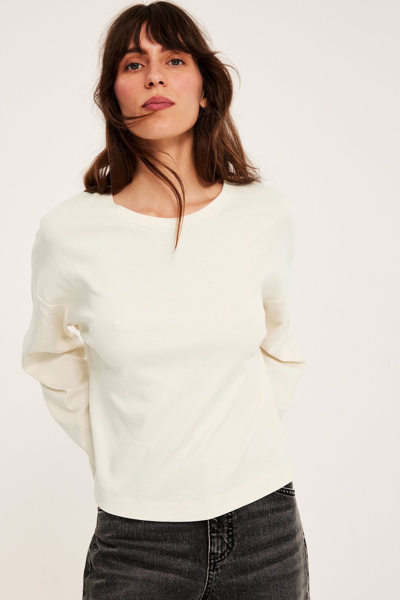 Långärmad t-shirt - Offwhite - 4