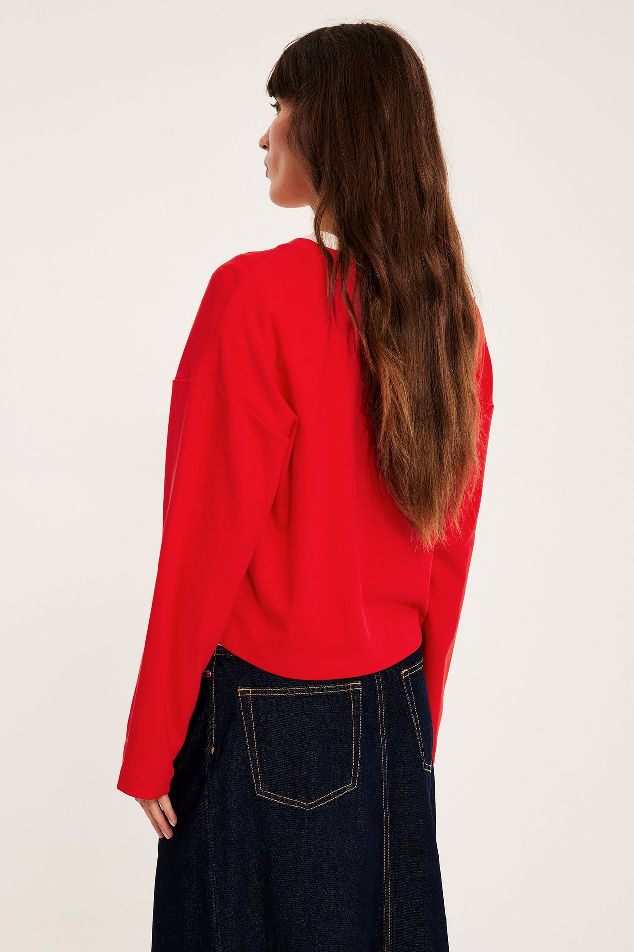 Långärmad t-shirt - Röd - 5