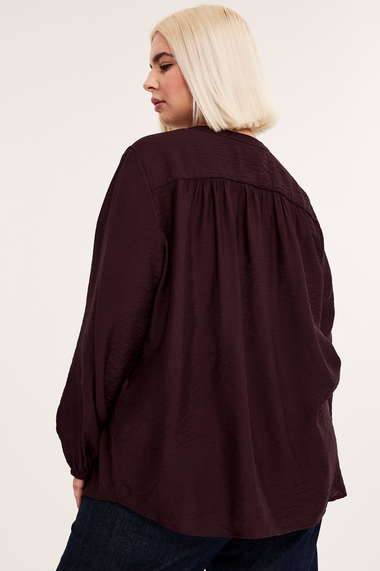 Bluzka - Czerwone wino - 175cm / Storlek: XL - 5