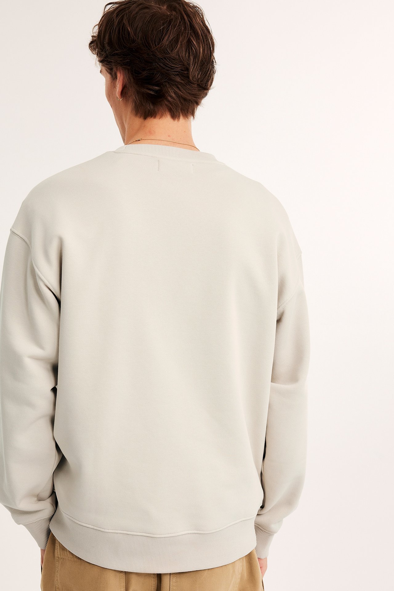 Oversized sweatshirt - Ljusbeige - 6