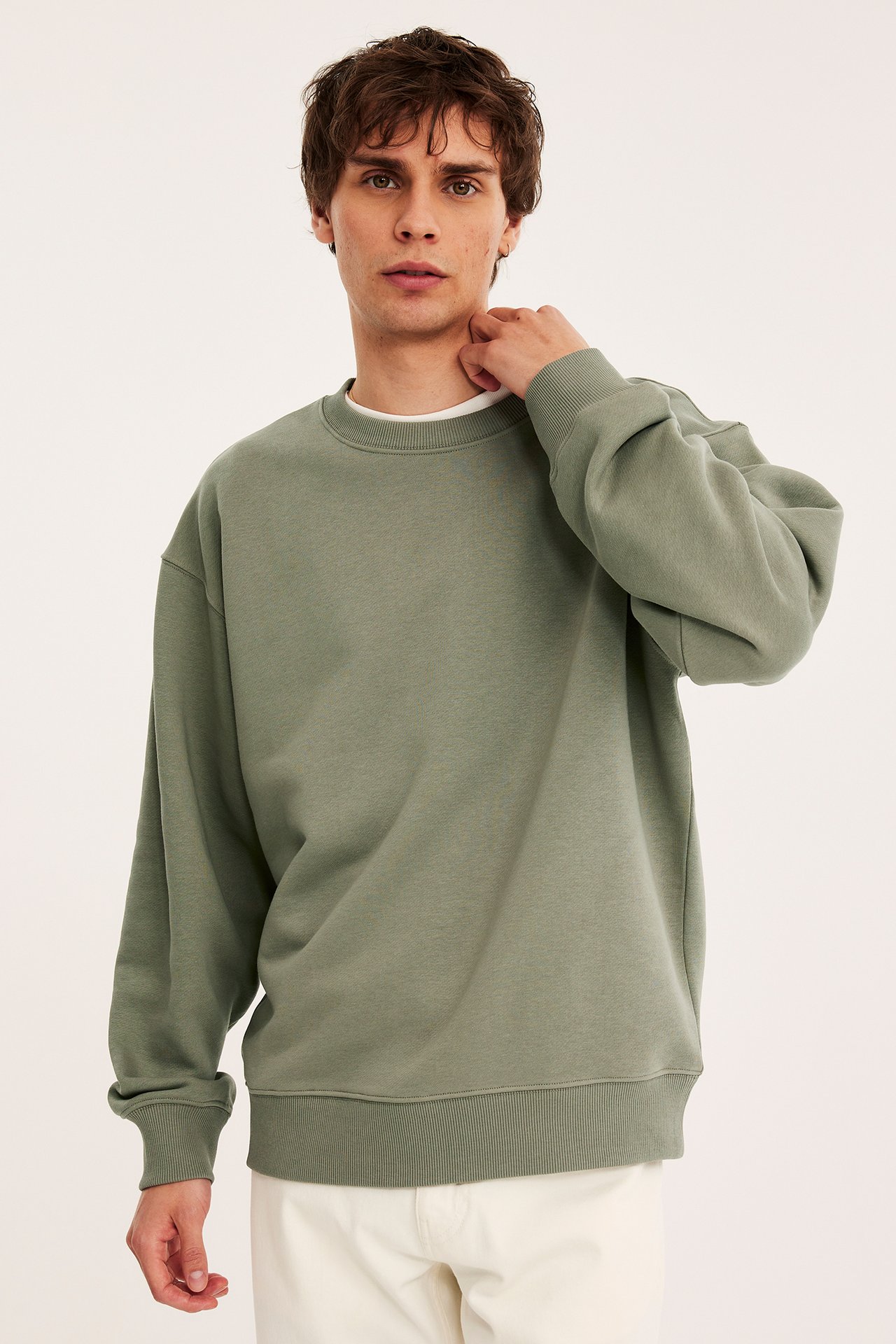 Oversized sweatshirt - Grön - 185cm / Storlek: M - 1