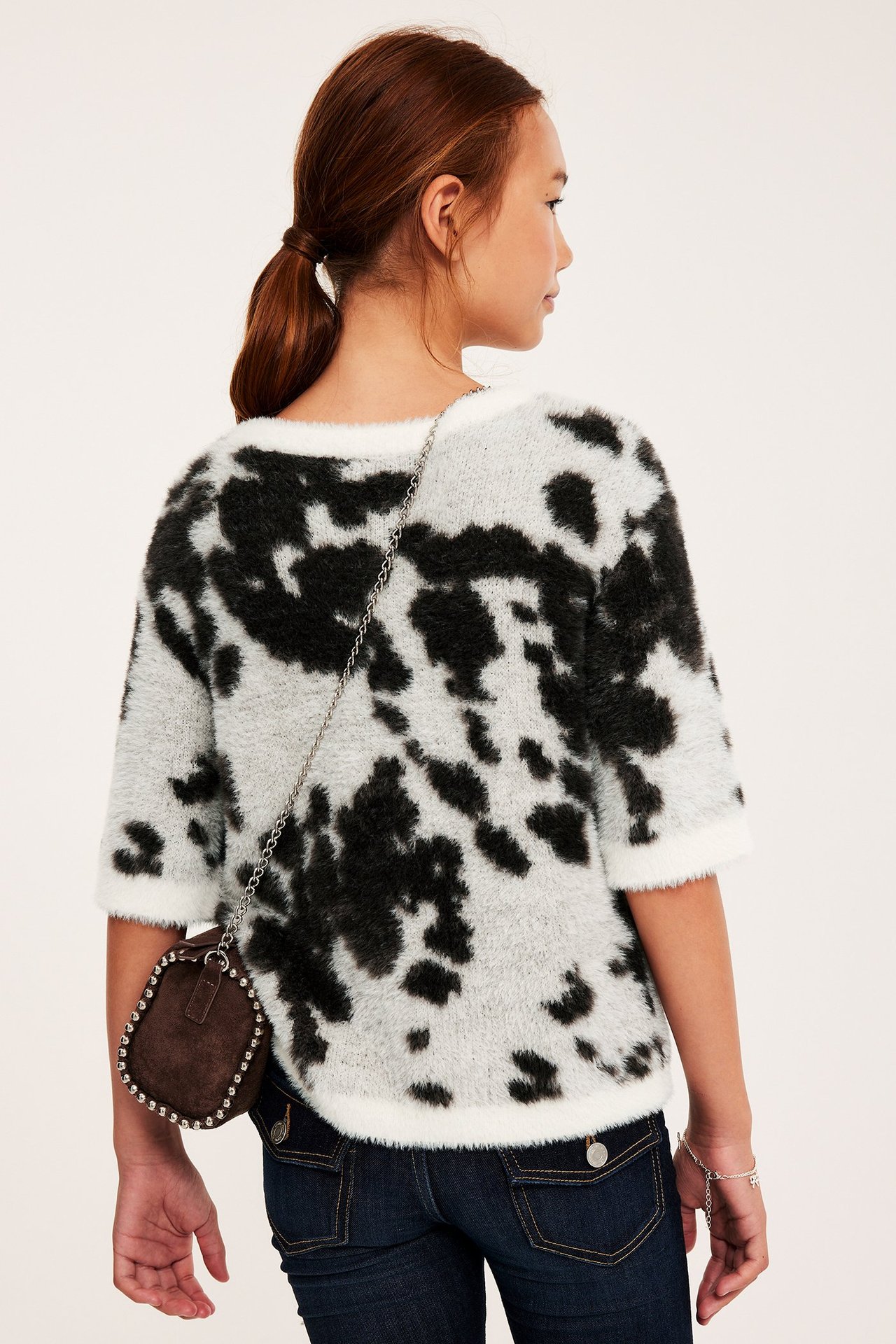 Stickad t-shirt - Offwhite - 6
