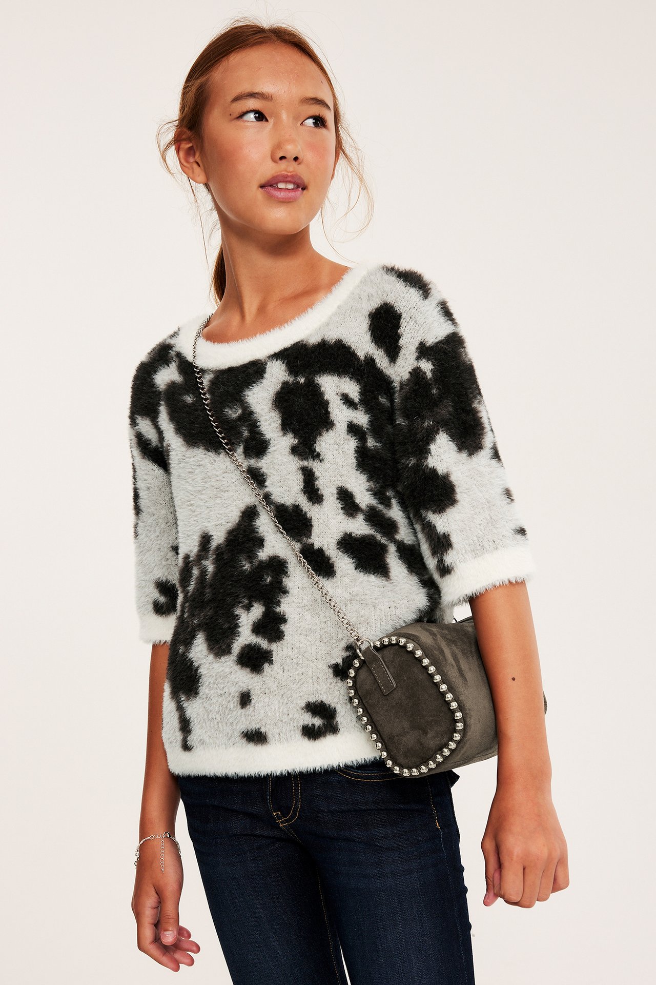 Strikket T-skjorte - Offwhite - 5