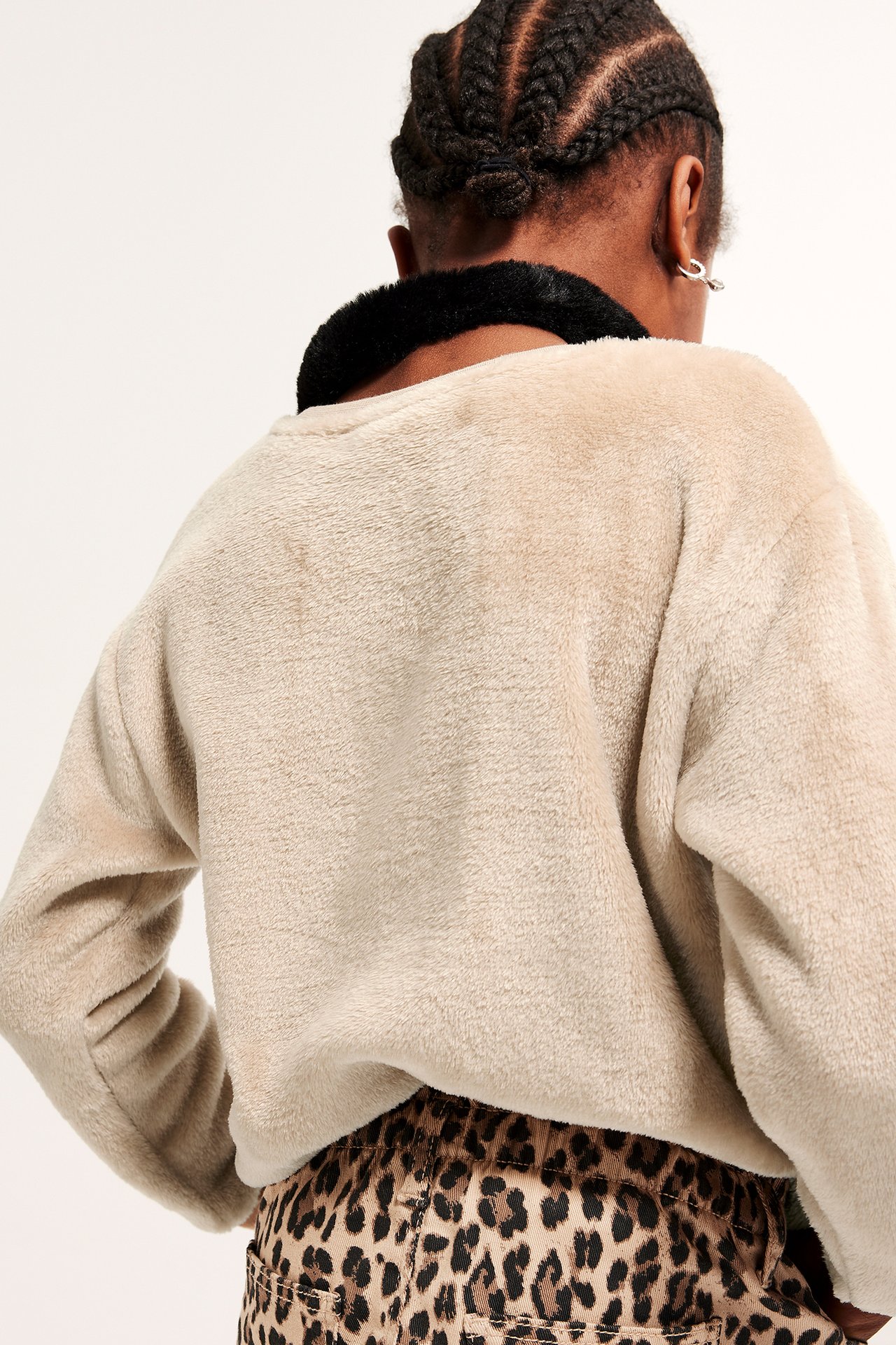 Fluffy topp - Beige - 6