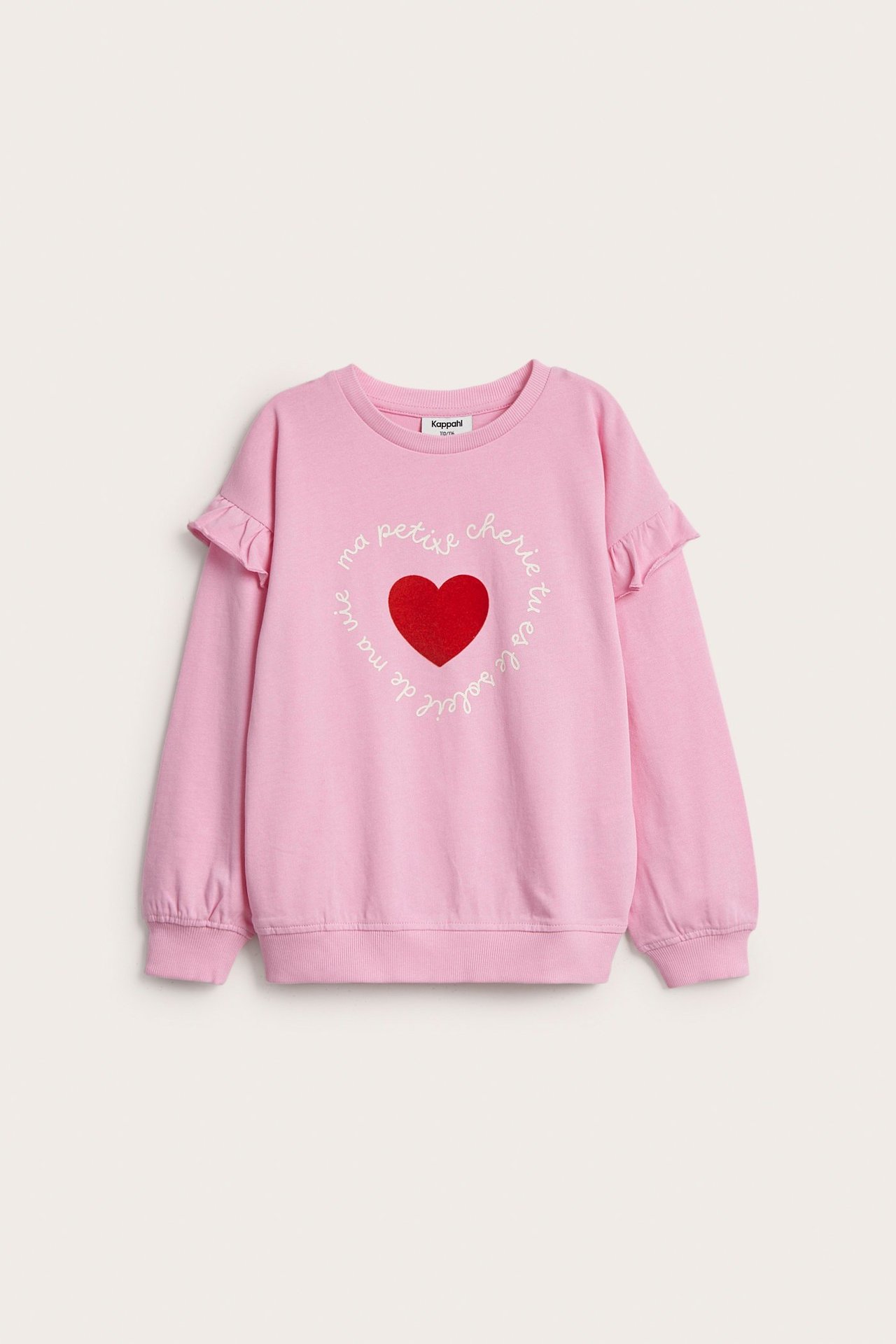 Sweatshirt med volang
