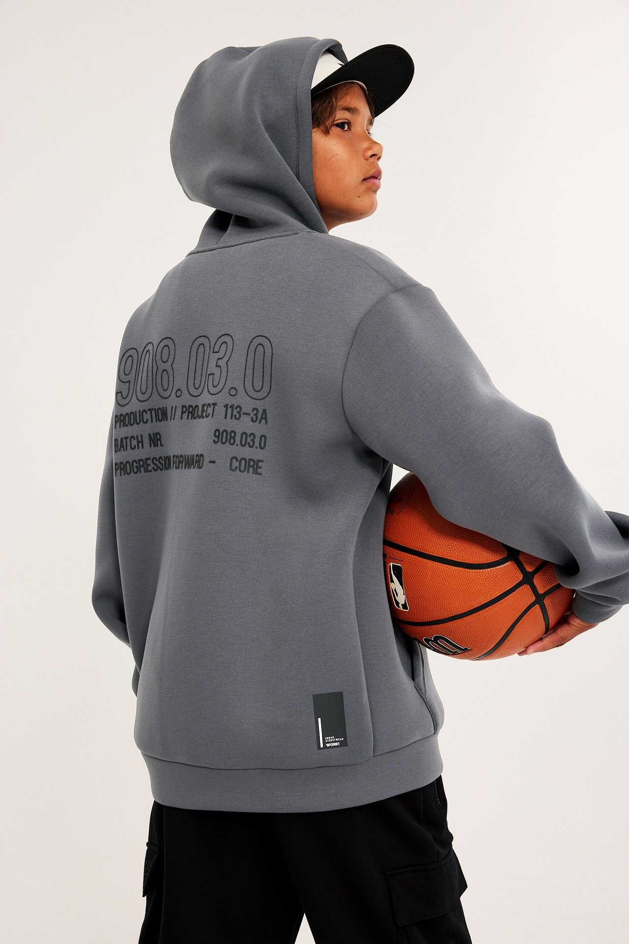 Bluza z kapturem - Szary - 6