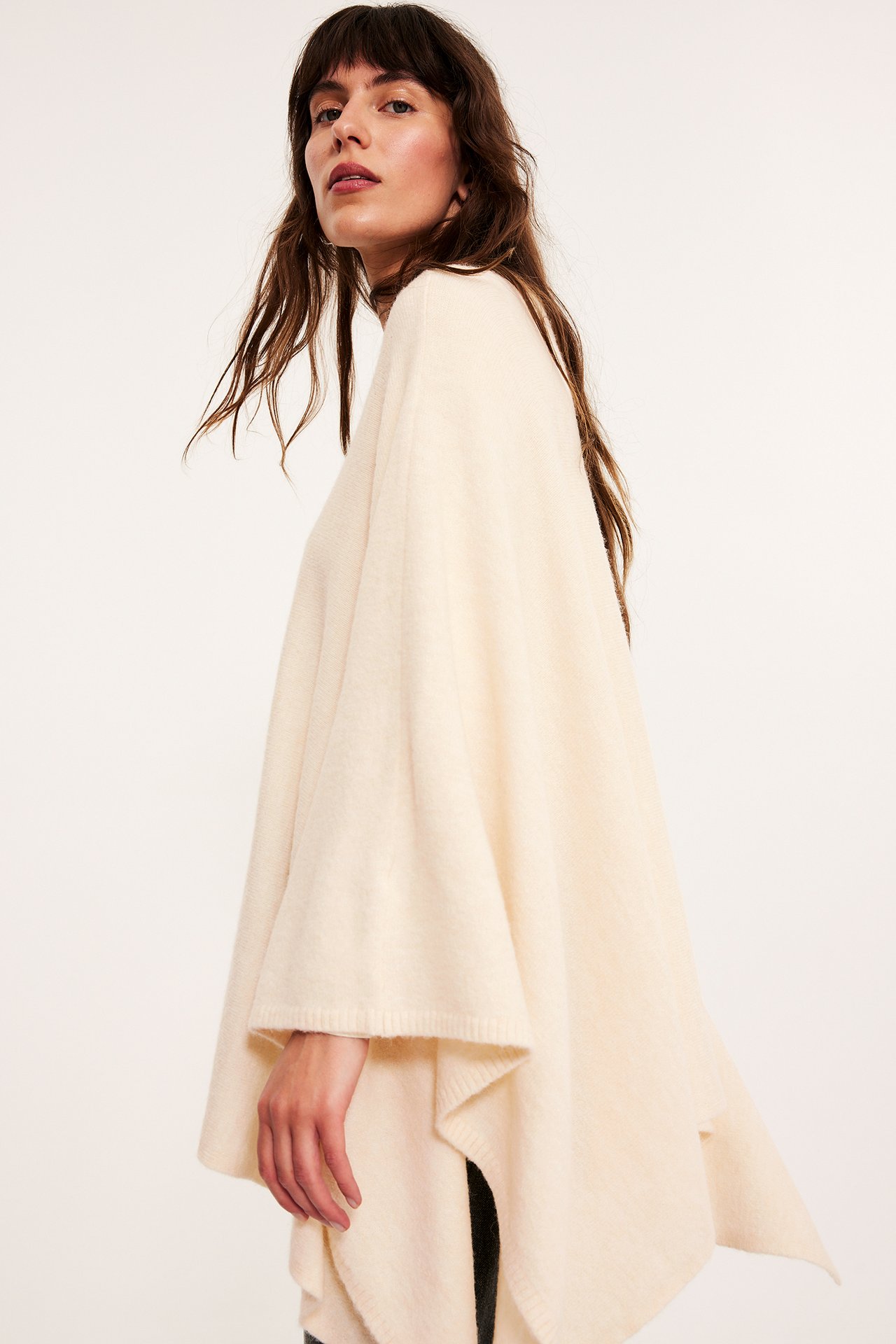 Poncho - Luonnonvalkoinen - 4