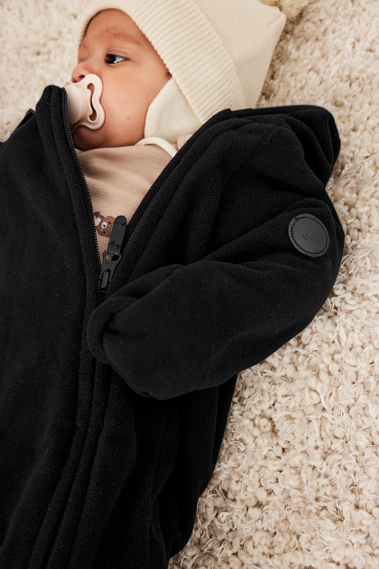 Overall i fleece - Svart - 4