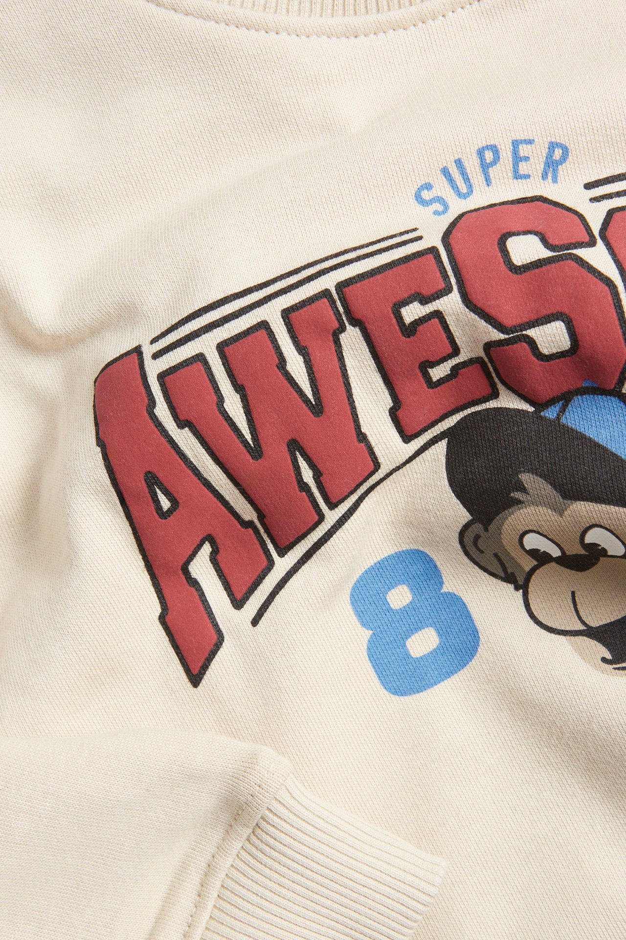 Sweatshirt med tryck