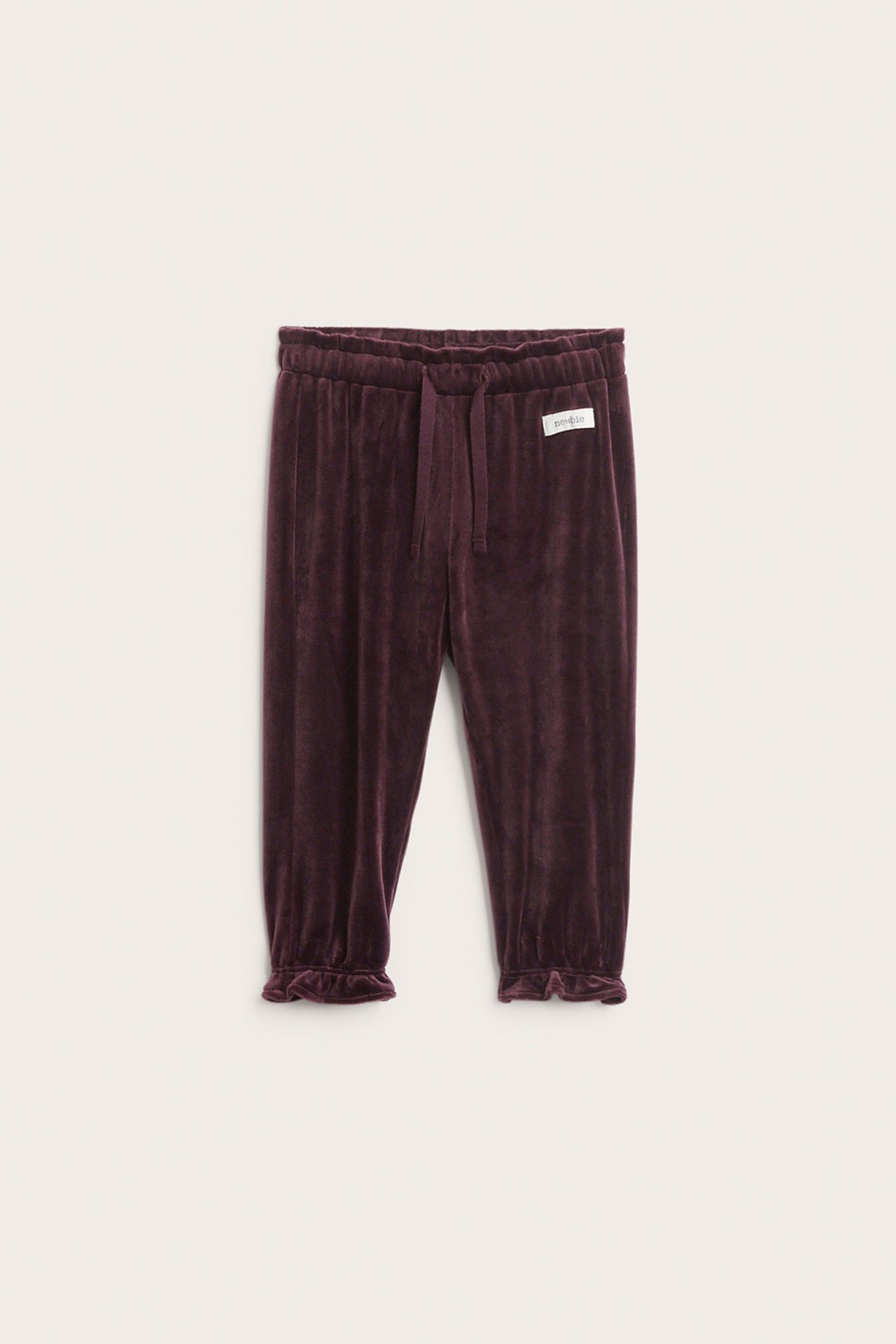 Mjukisbyxor i velour - Lila - 4