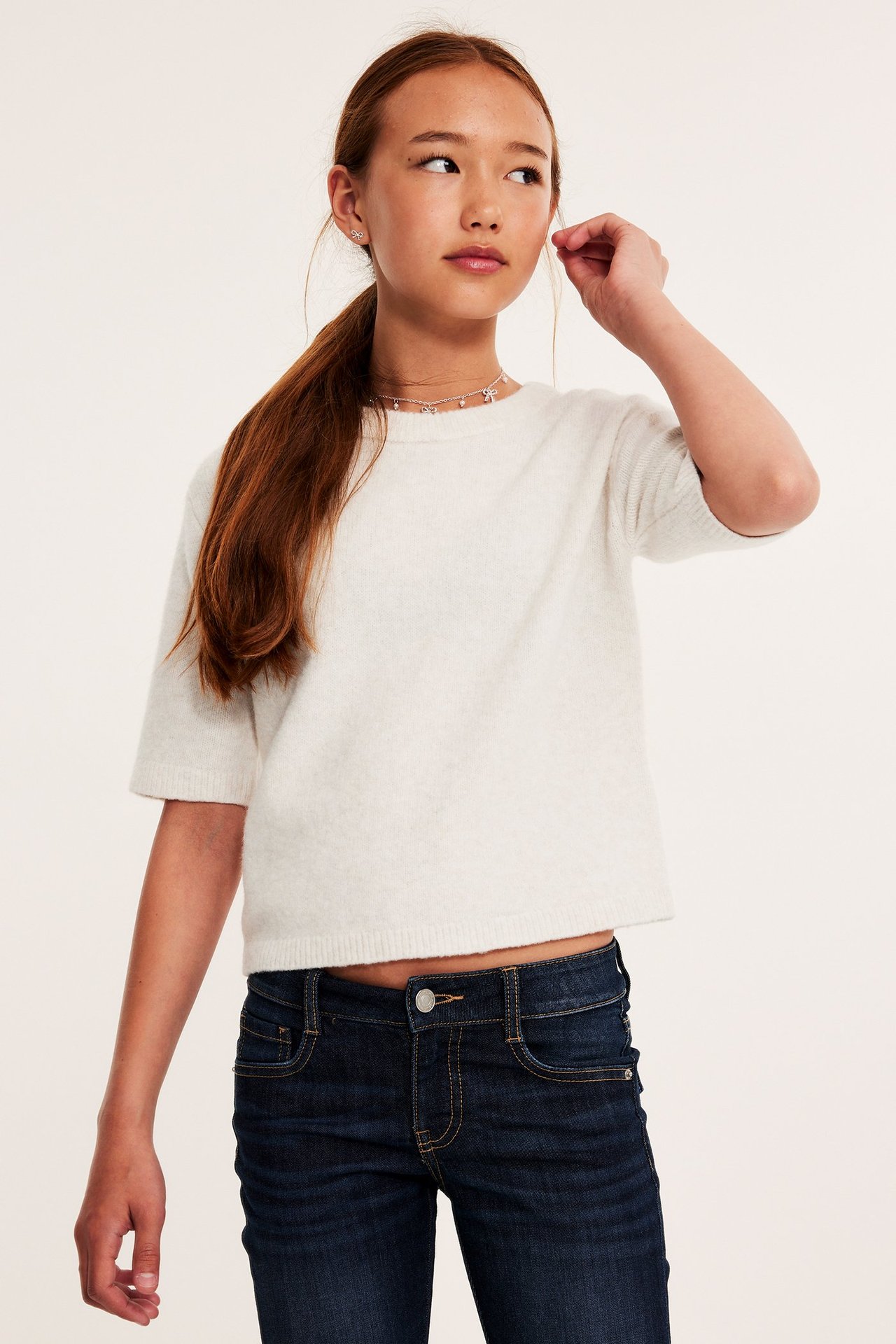 Stickad t-shirt