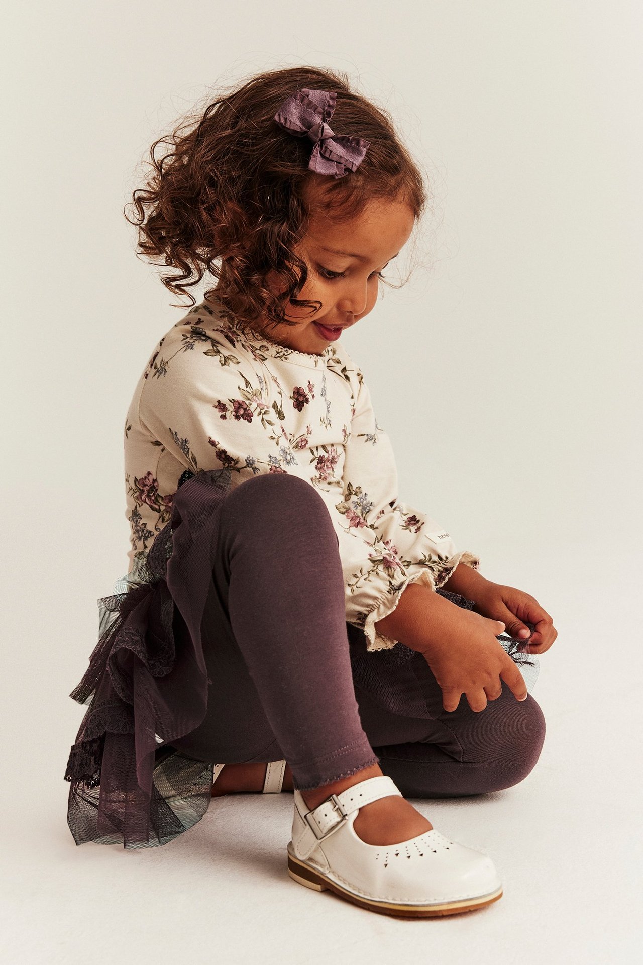 Leggings med tyllkjol - Lila - 5