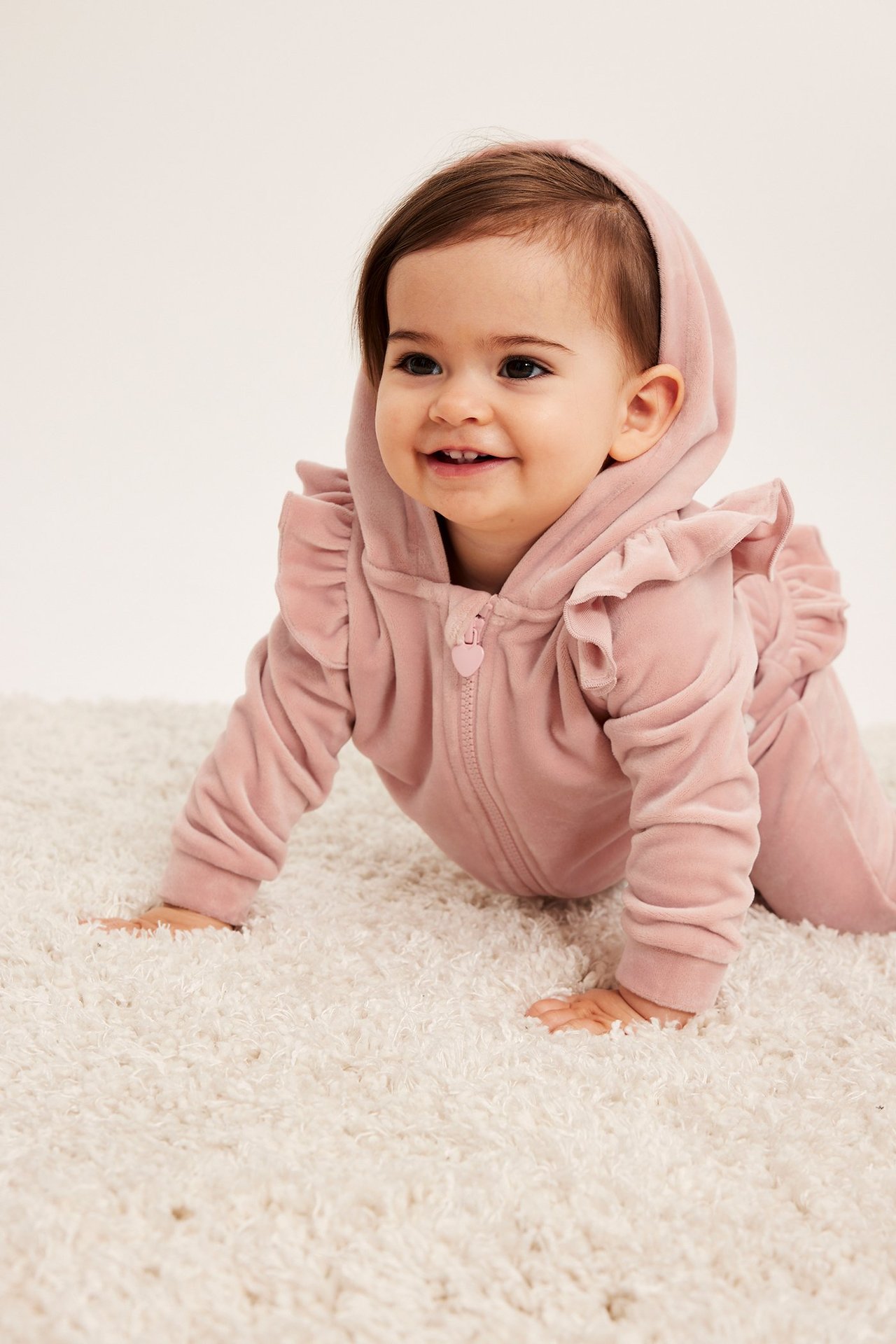Mjukisbyxor i velour - Rosa - 4