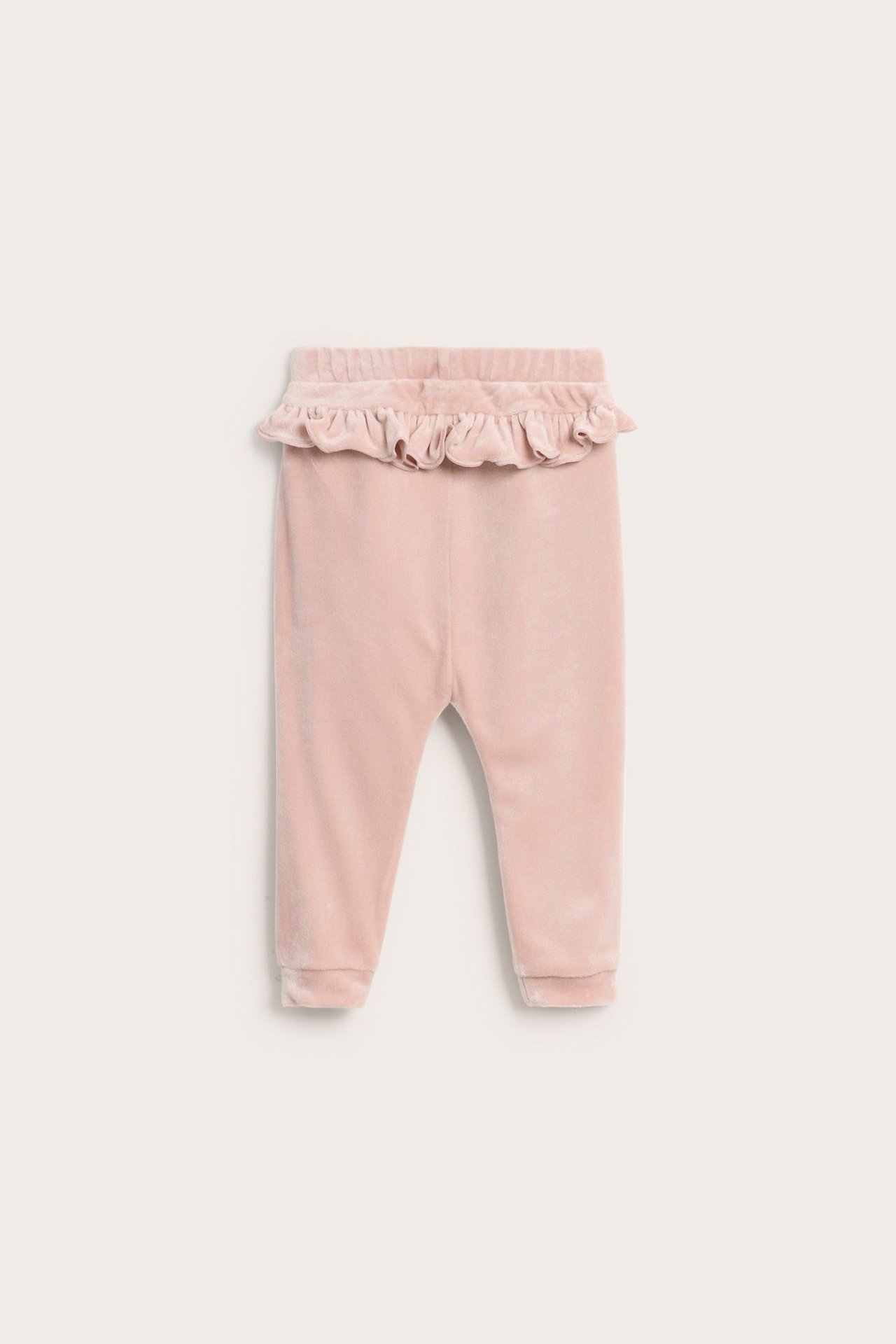 Mjukisbyxor i velour - Rosa - 7