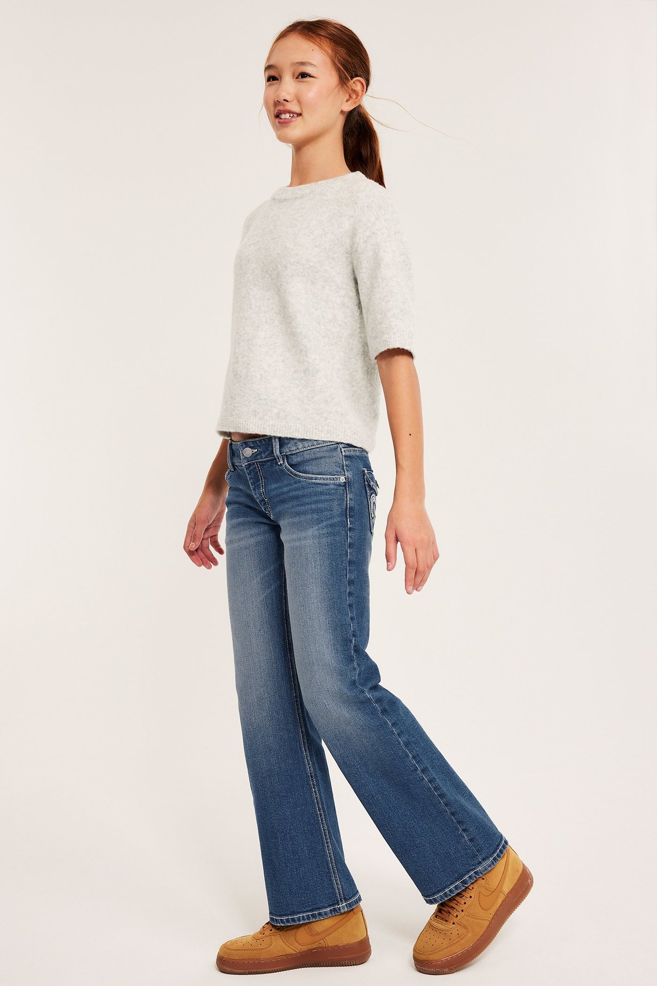 Bootcut jeans low waist