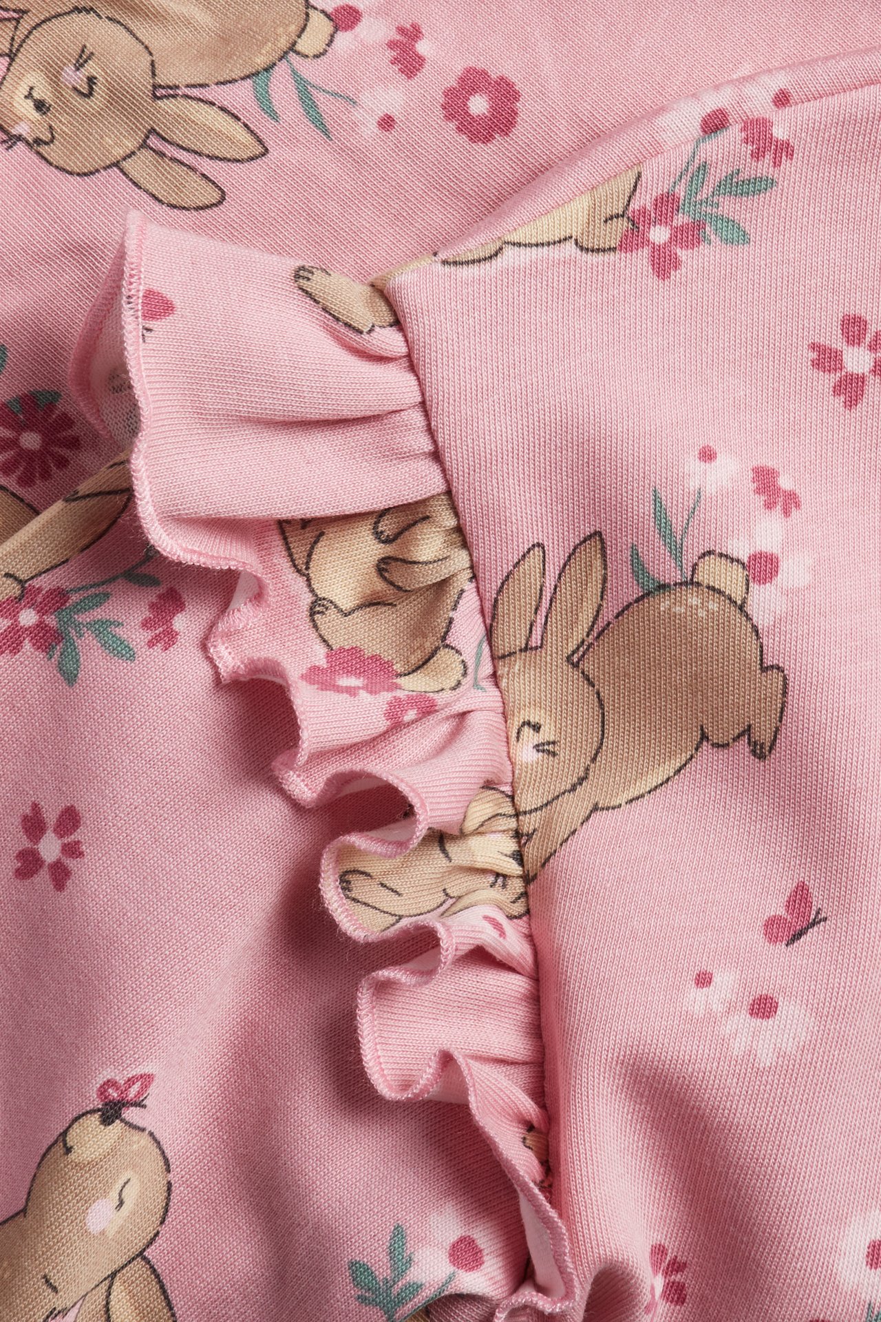 Sweatshirt med volang - Rosa - 4