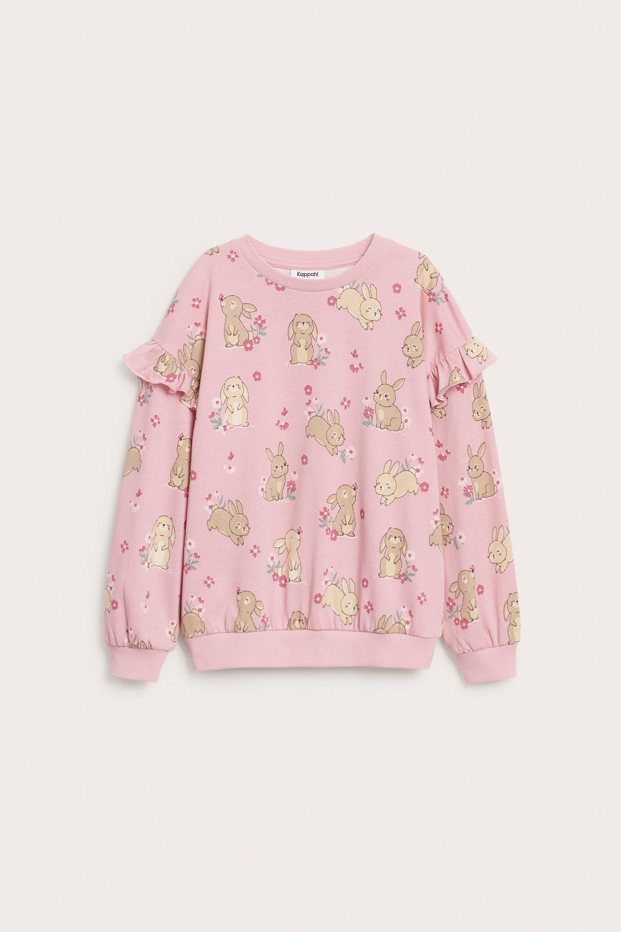 Sweatshirt med volang
