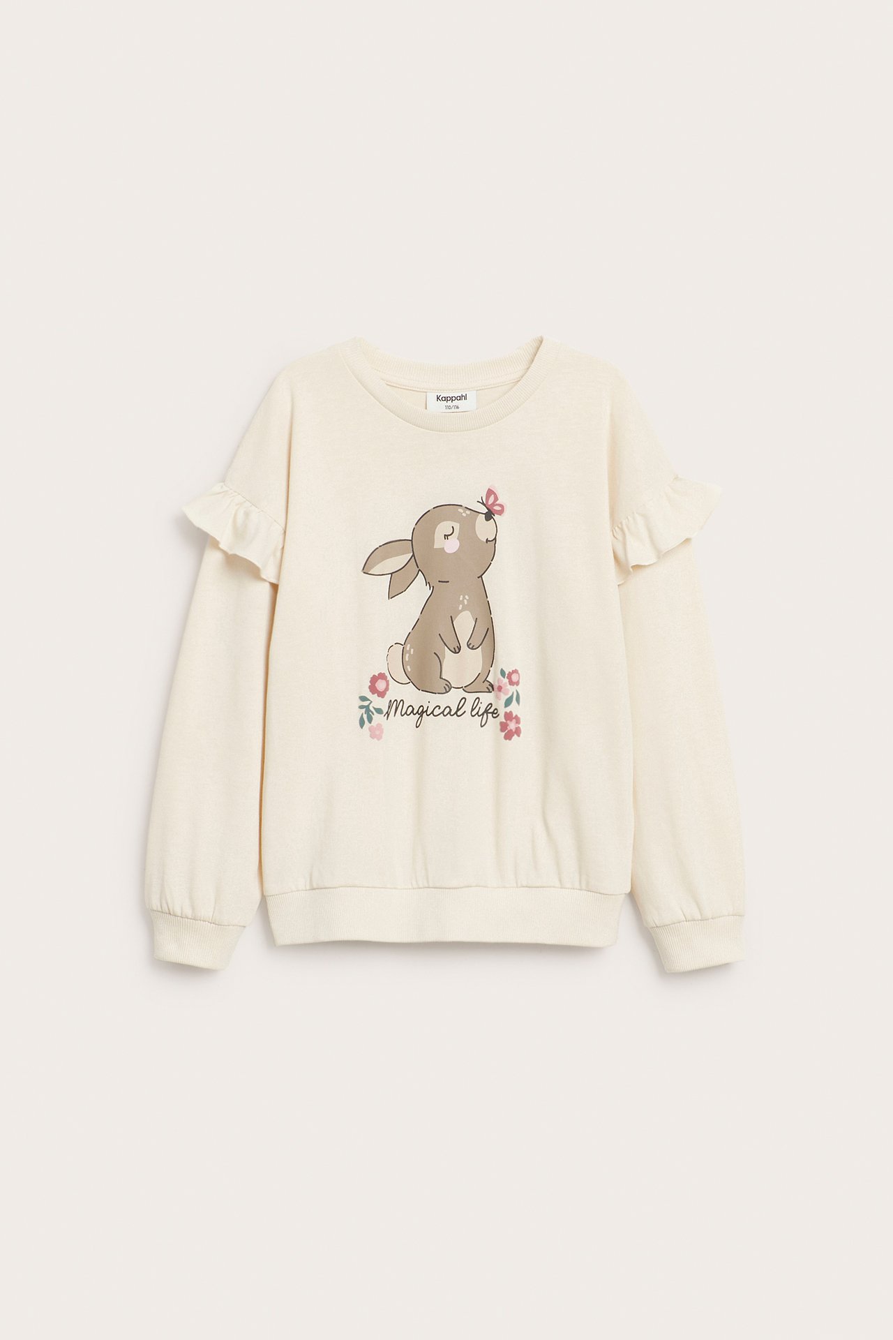 Sweatshirt med volang