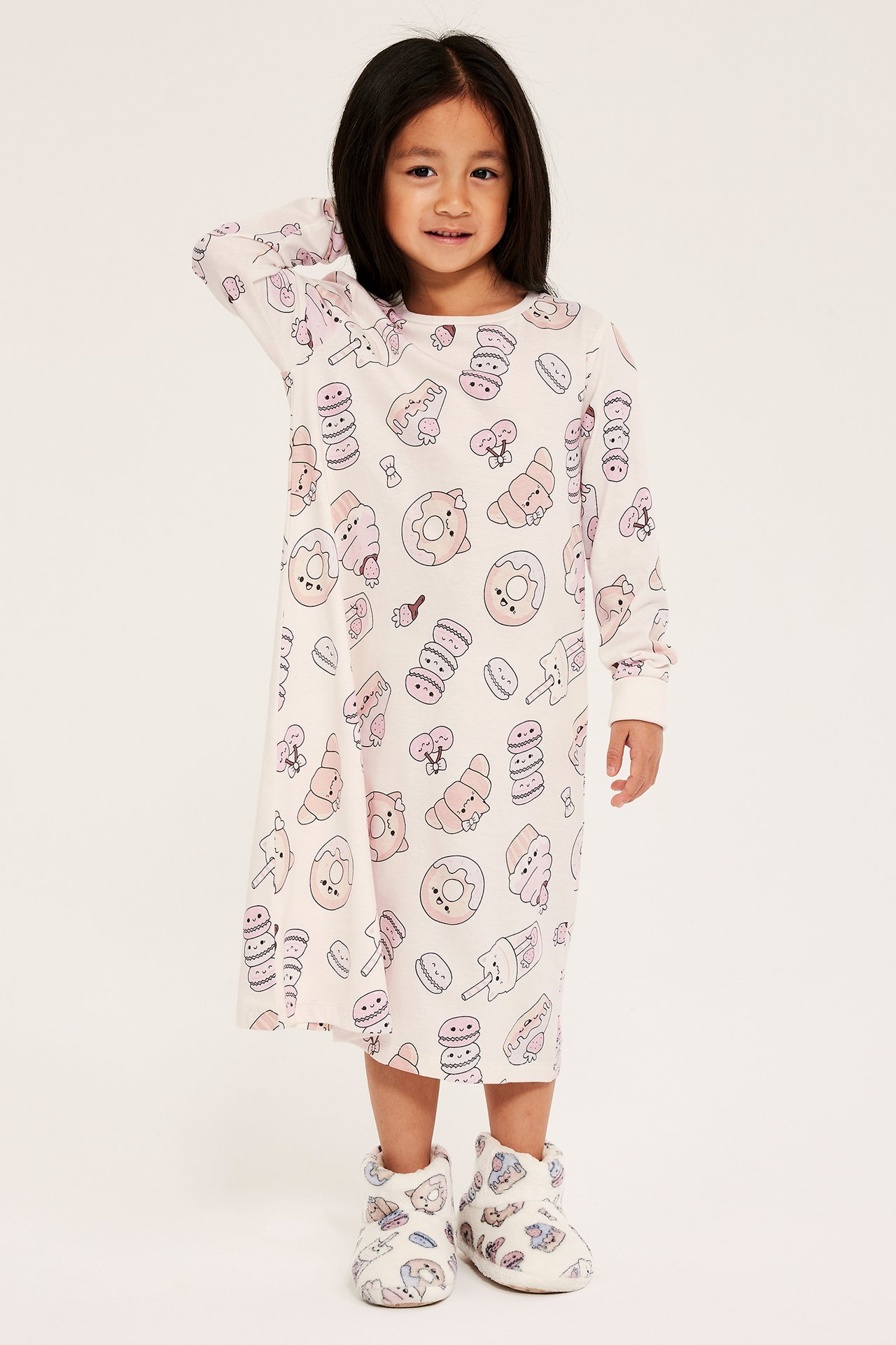 Koszula nocna we wzory