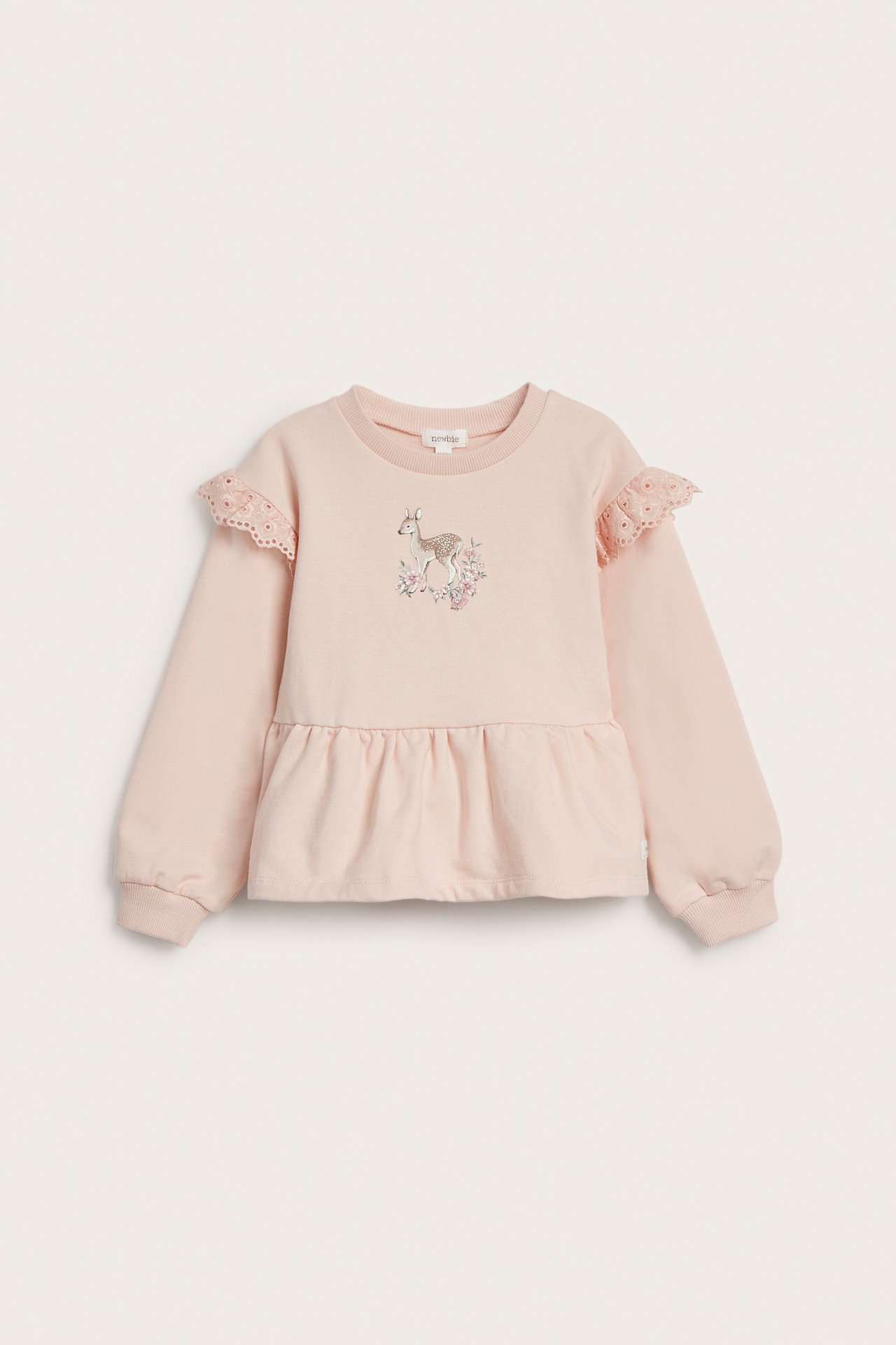 Bluza z koronkową falbaną