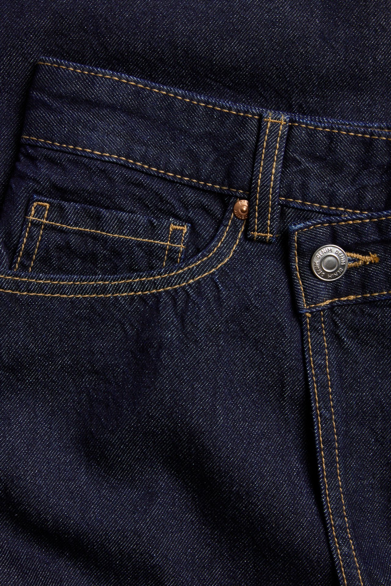 Pitkä kietaisumallinen farkkuhame - Tumma denim - 5
