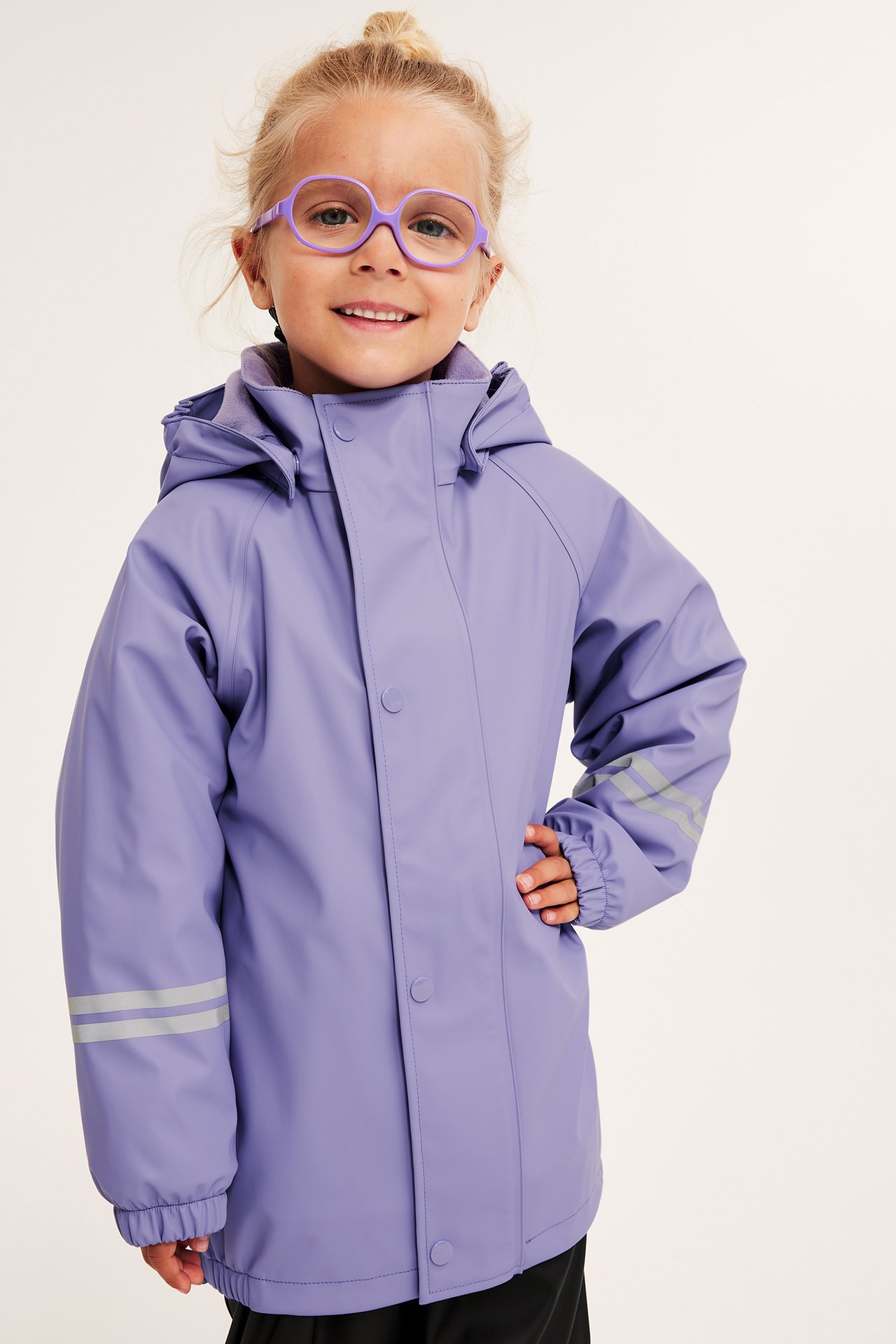 Fleecefodrad regnjacka Kaxs - Lila - 4