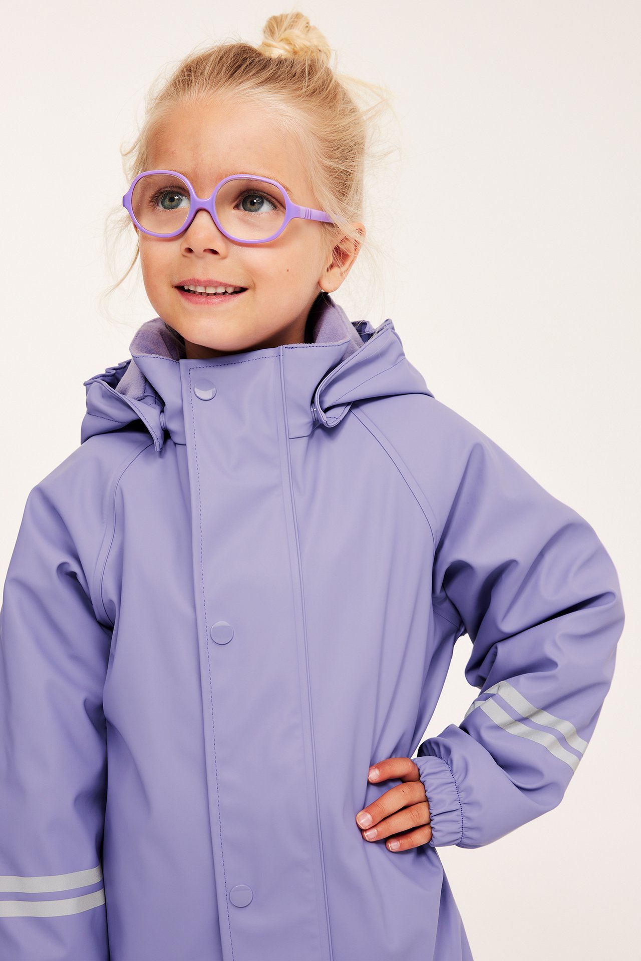 Fleecefodrad regnjacka Kaxs - Lila - 5