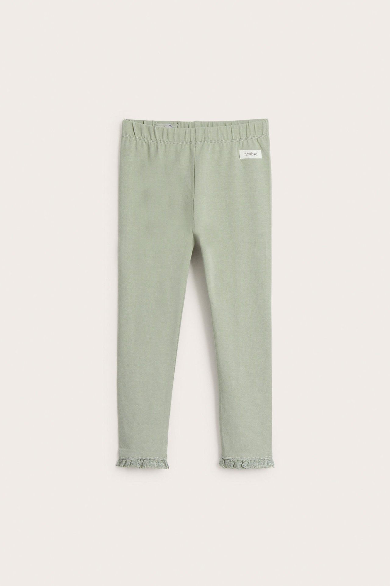 Leggings med spetsvolang