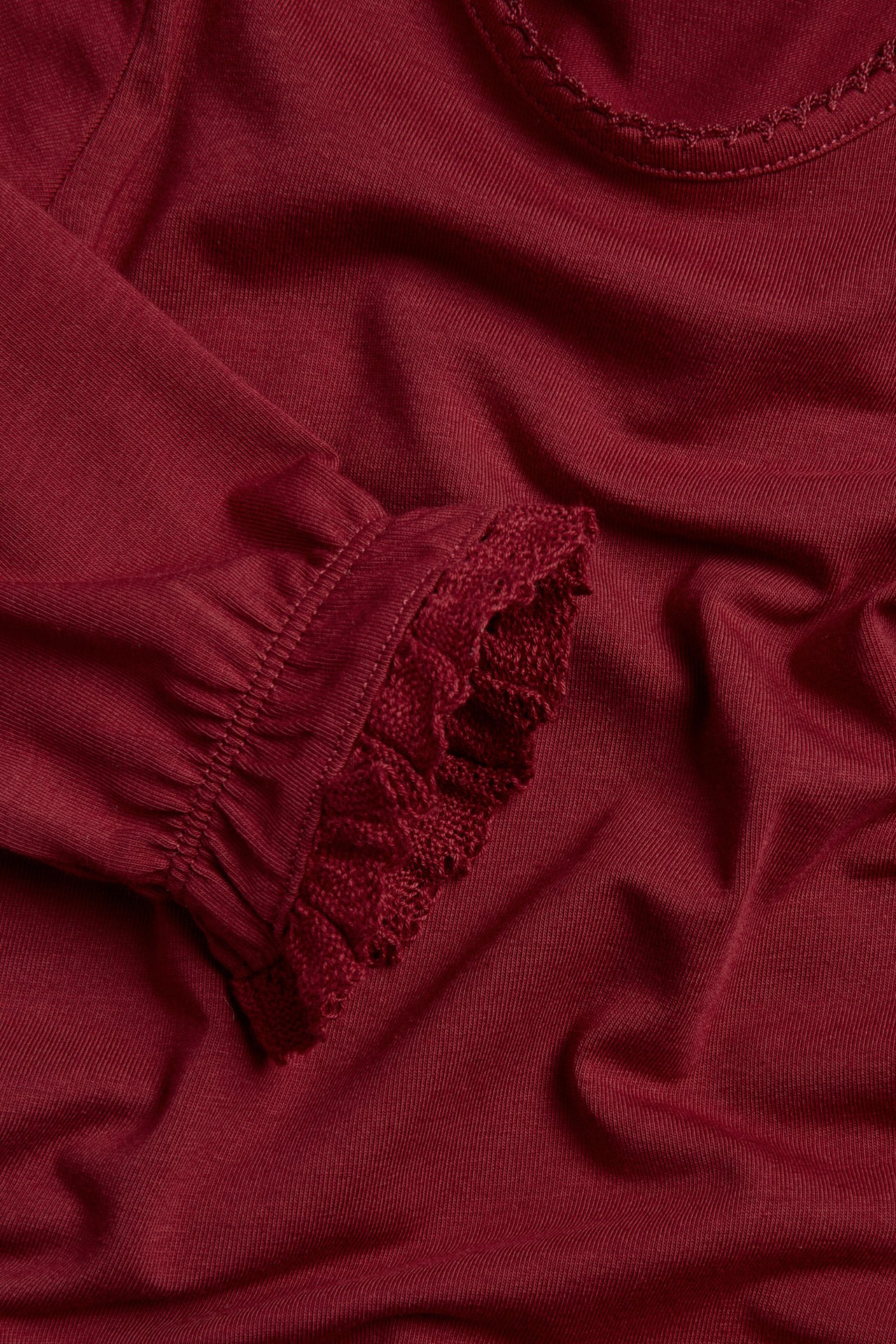 Pitkähihainen vauvojen body - Punainen - 3