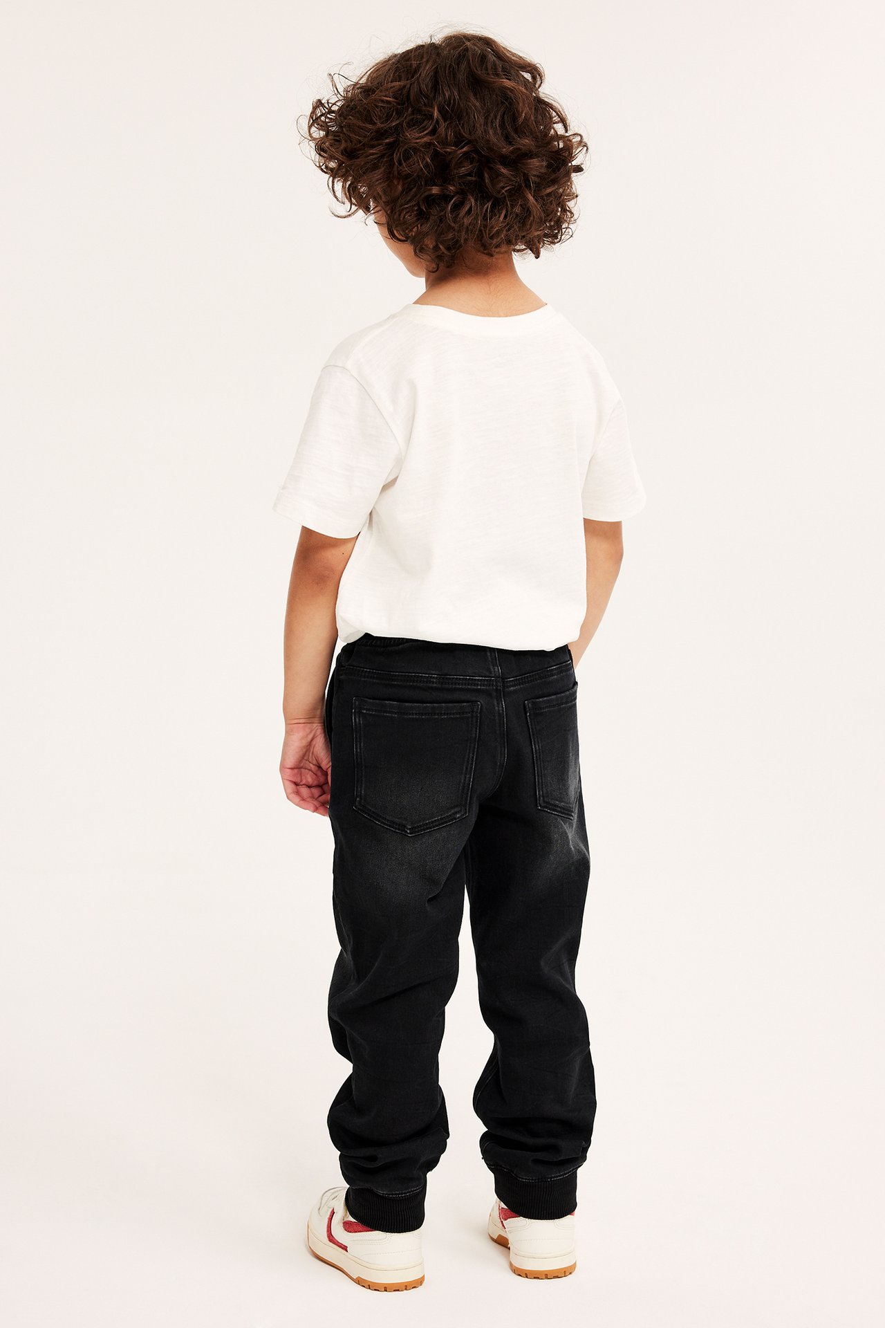 Relaxed jeans jogger denim - Svart denim - 5