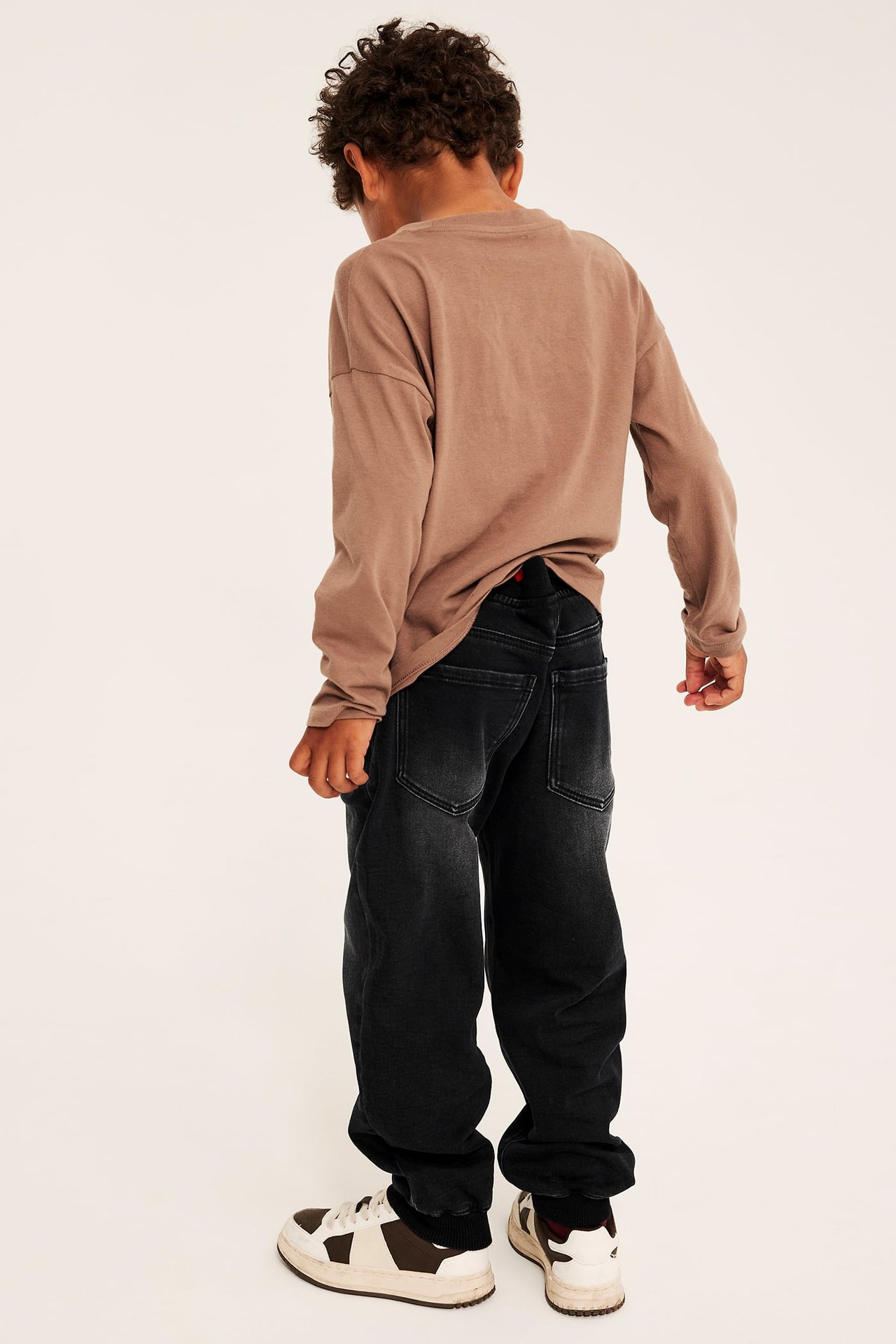 Relaxed jeans jogger denim - Svart denim - 7