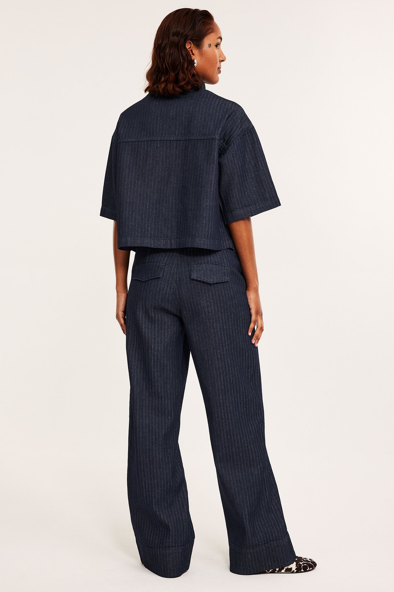 Wide jeans high waist - Tumma denim - 8