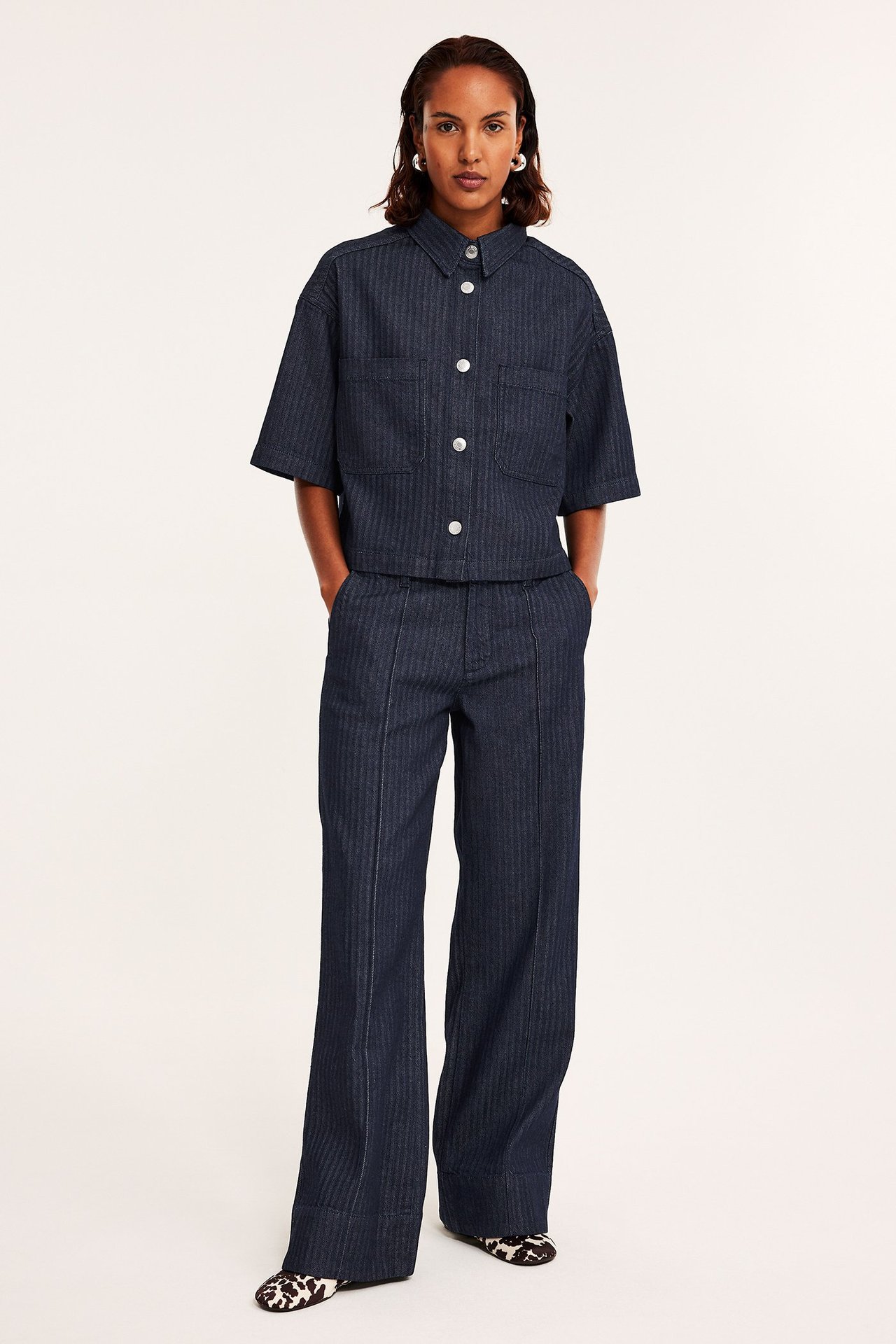 Wide jeans high waist