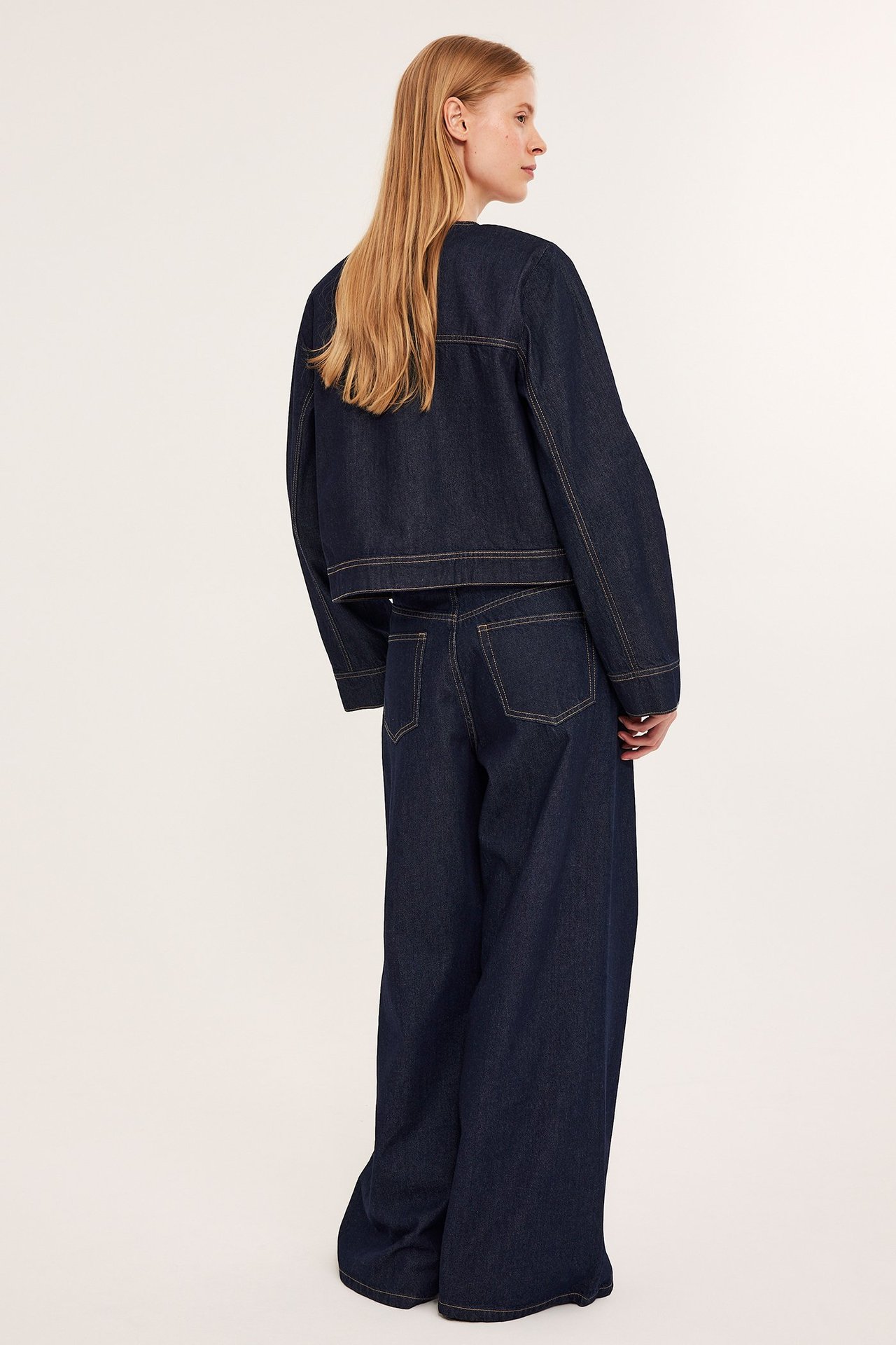 Wide jeans high waist - Tumma denim - 8