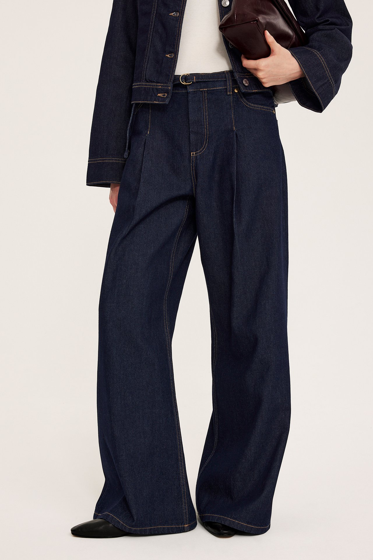 Wide jeans high waist