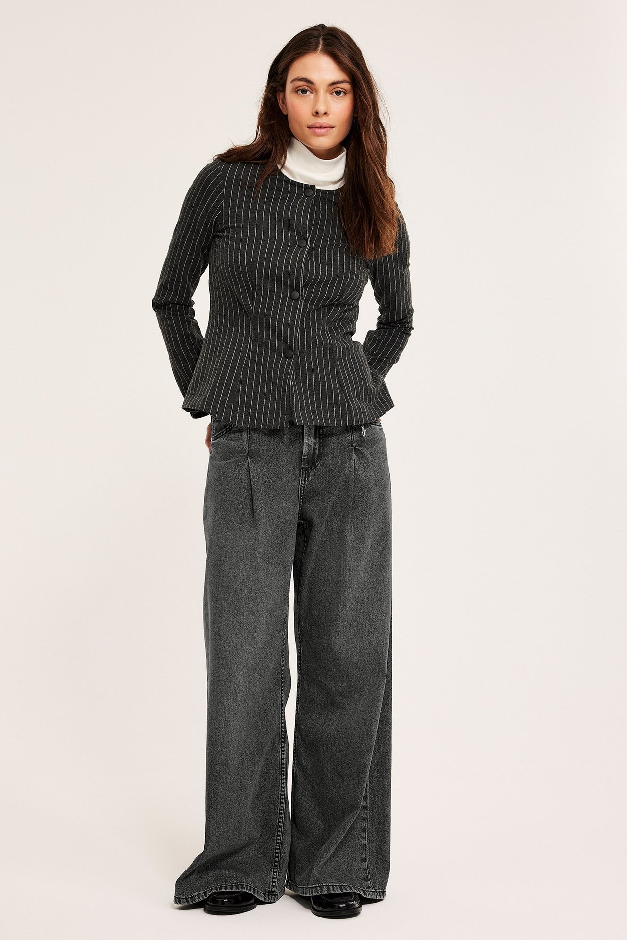 Wide jeans high waist