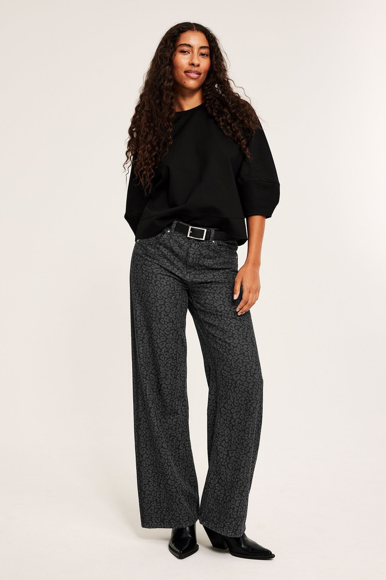 Wide jeans high waist