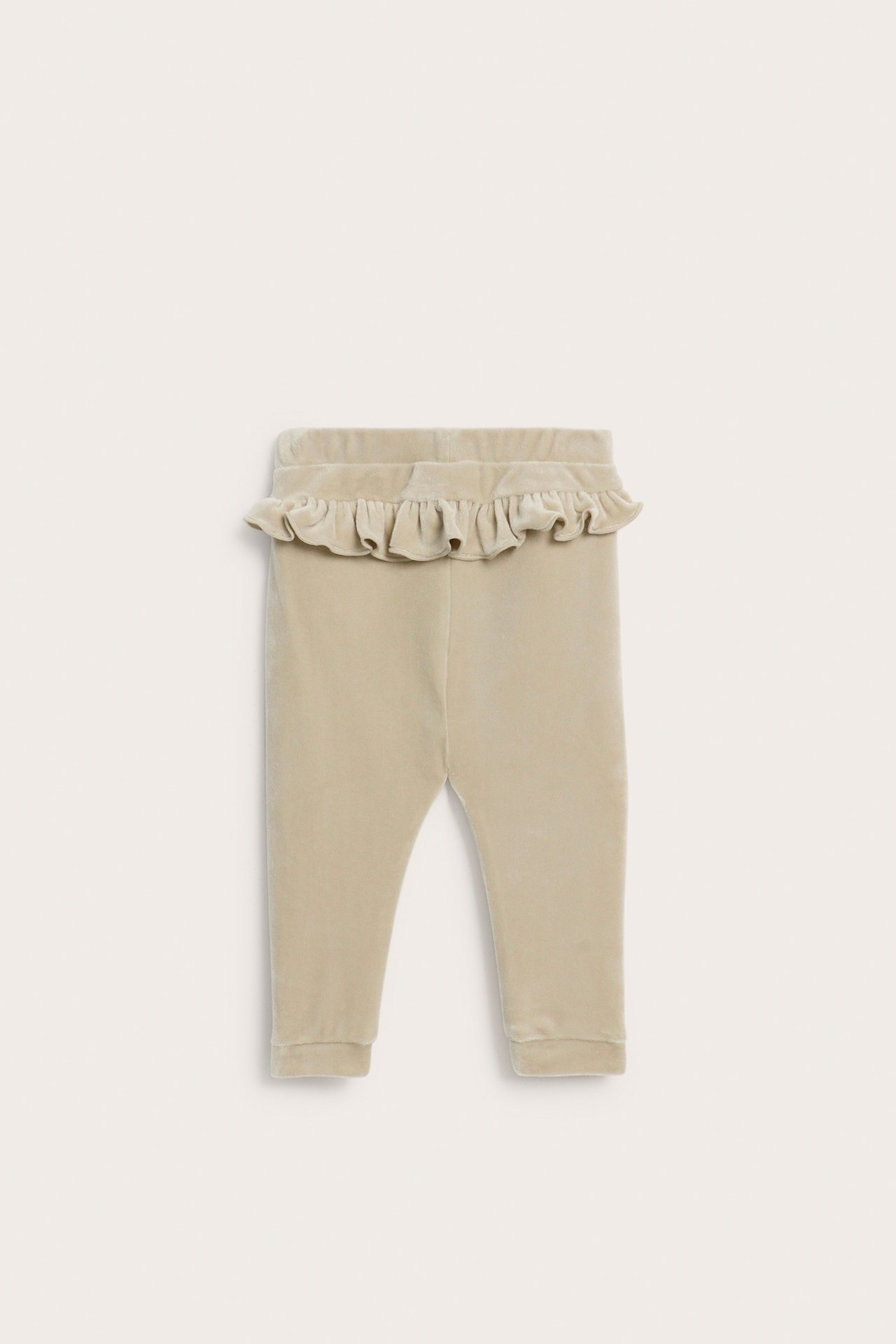 Veluuricollegehousut - Beige - 3