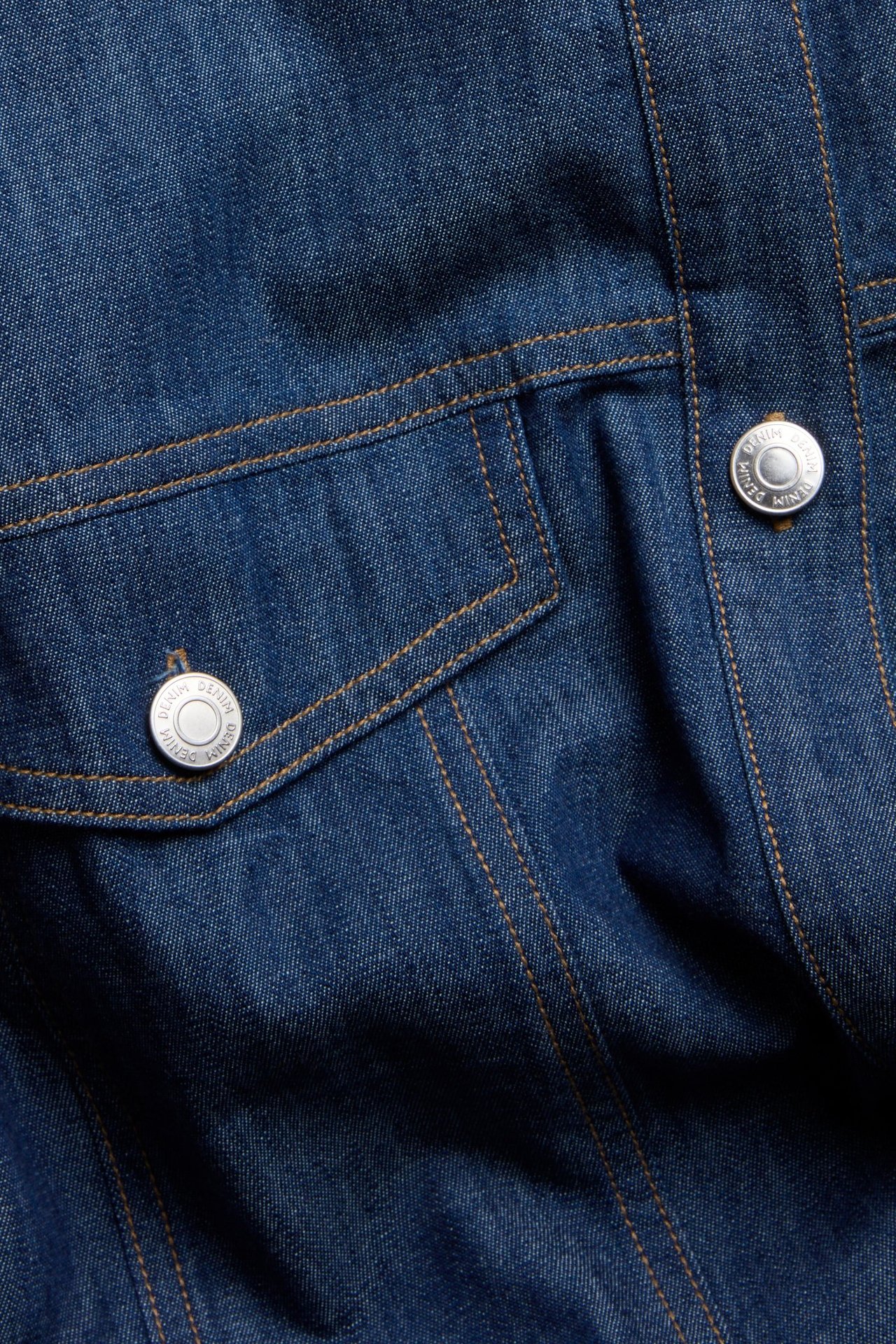 Pitkä farkkumekko - Tumma denim - 5