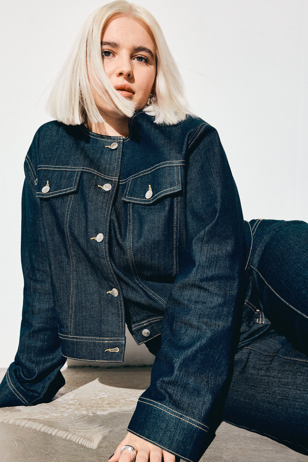 Kort Jeansjacka