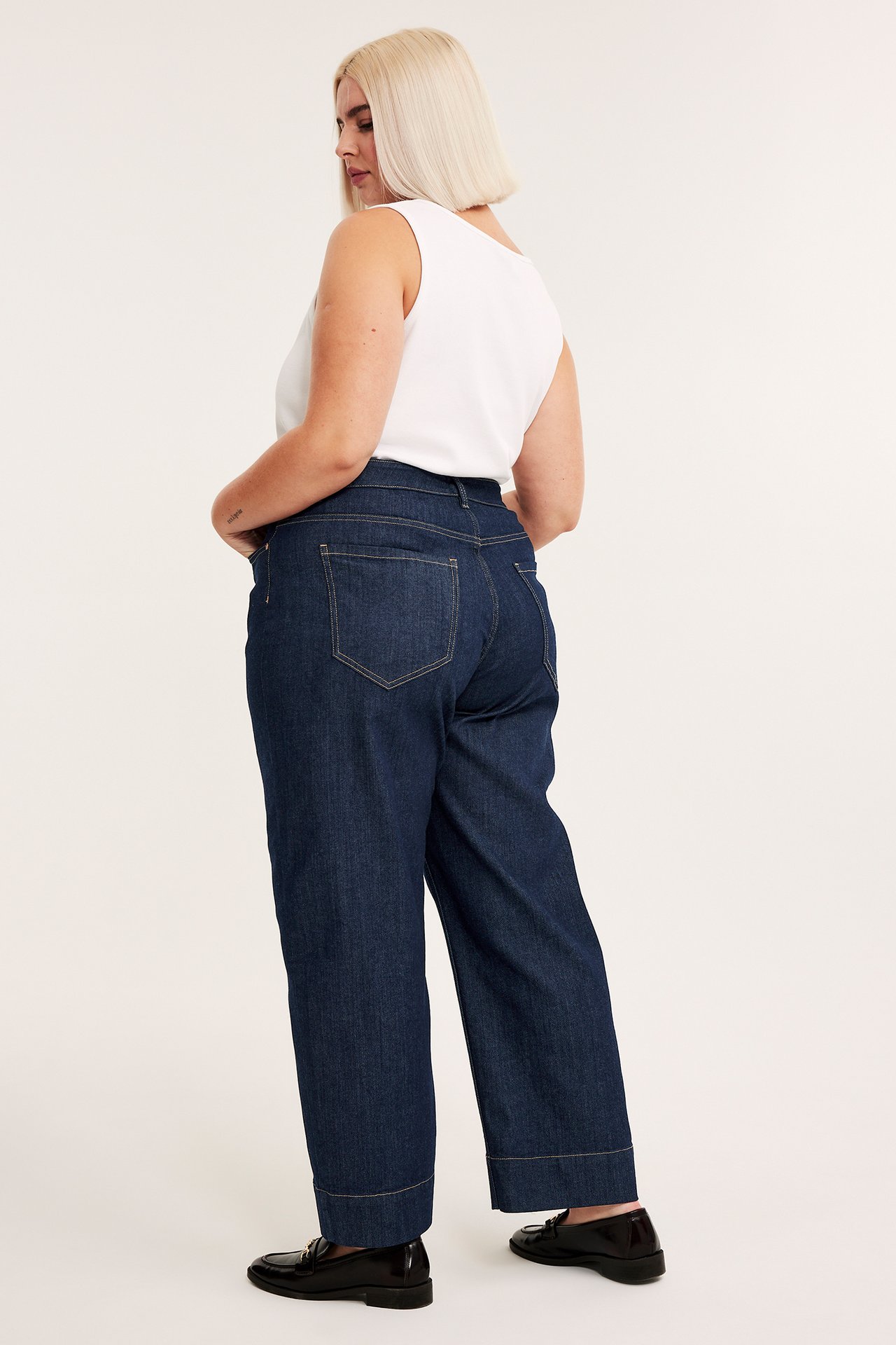 Jeans barrel fit - Tumma denim - 7
