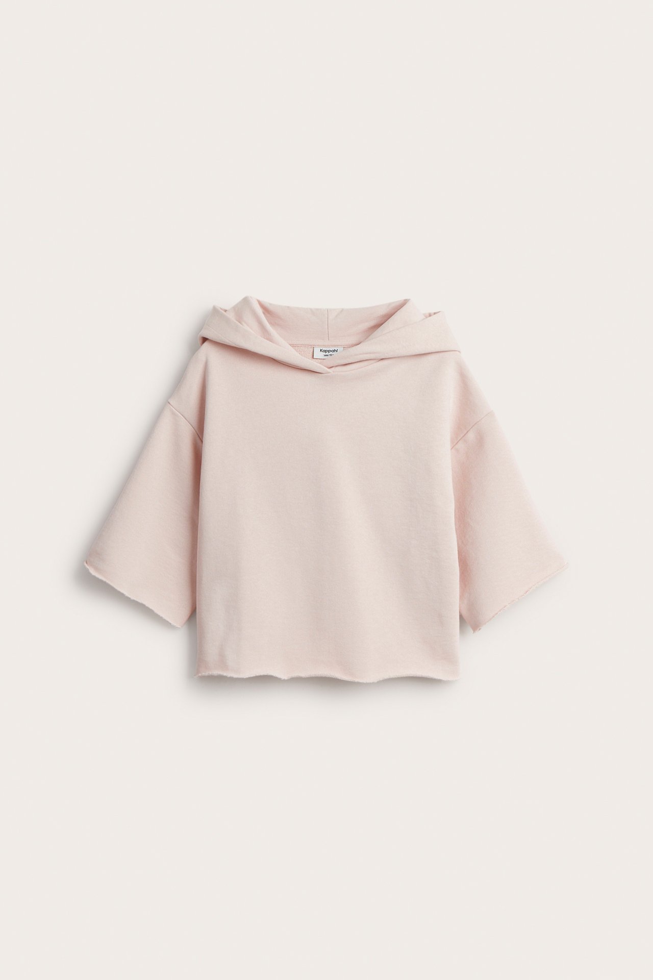 Kortärmad hoodie - Rosa - 2