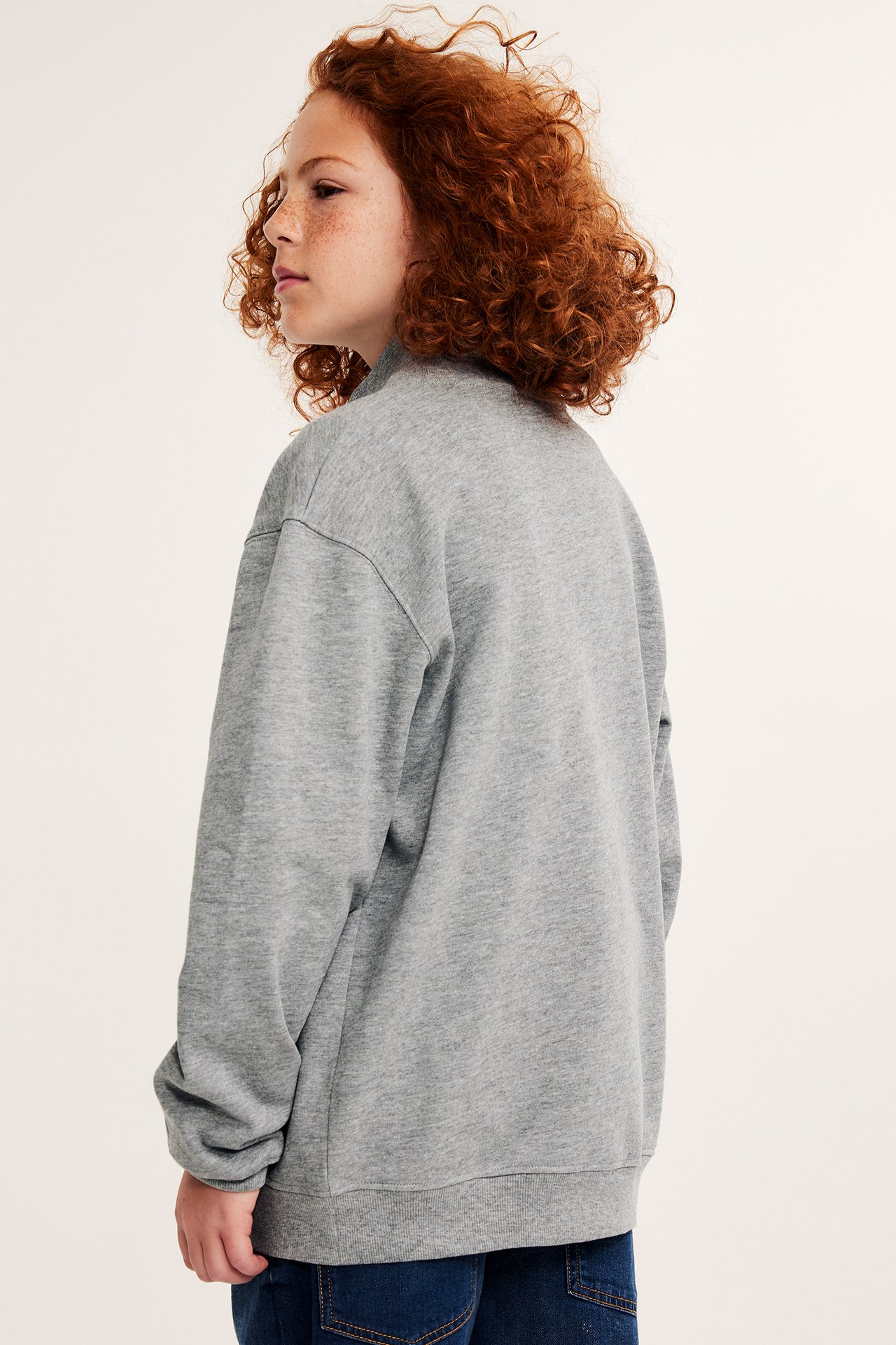 Sweatshirt med glidelås - Mørkegrå - 7