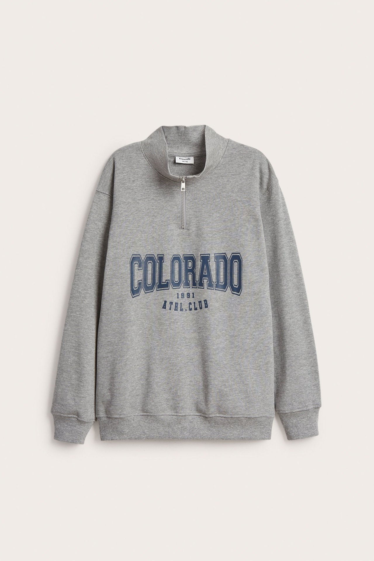 Sweatshirt med glidelås