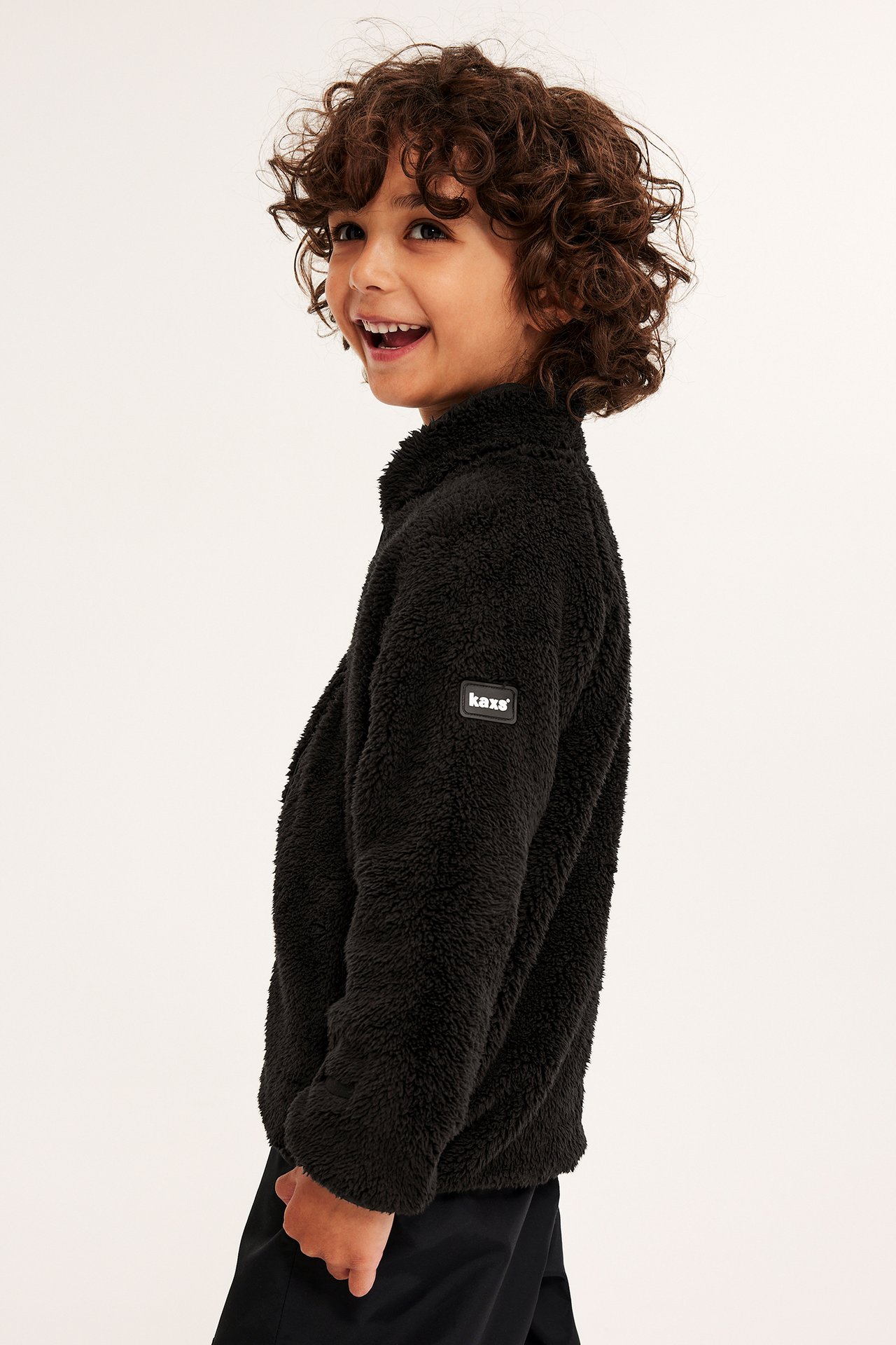 Pilefleecejacka zip-in / zip-off Kaxs - Svart - 9