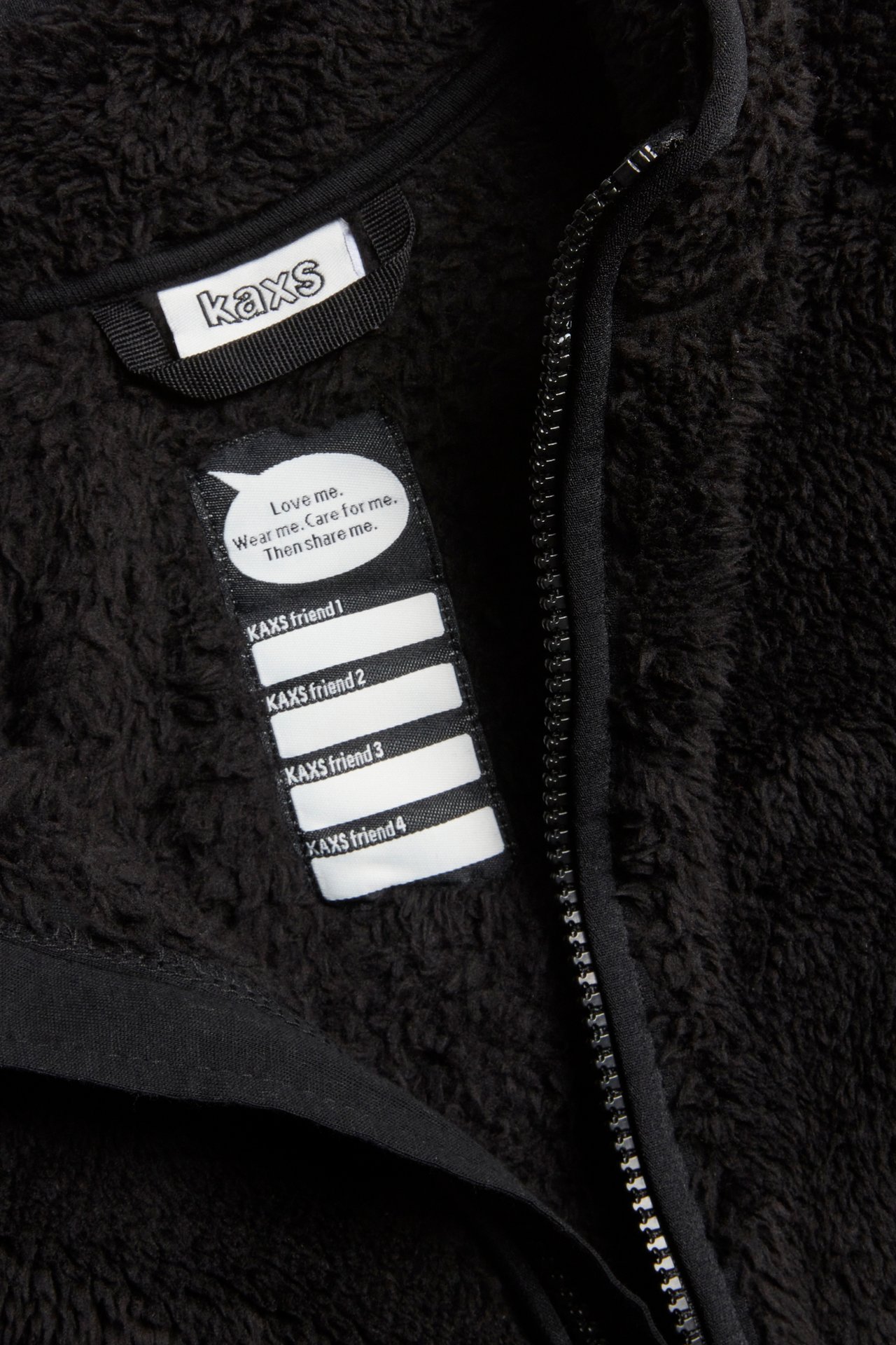 Pilefleecejacka zip-in / zip-off Kaxs - Svart - 6