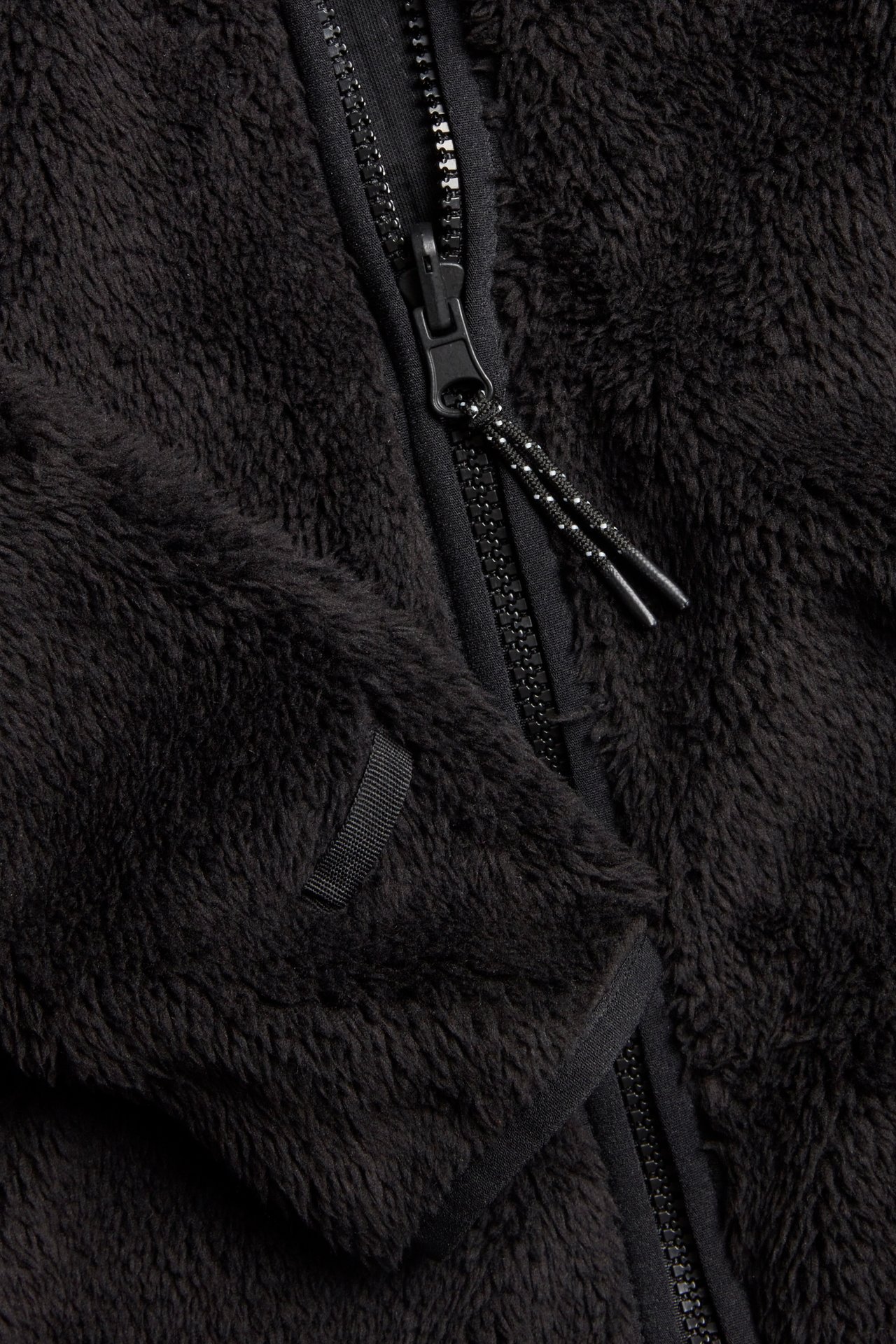 Pilefleecejacka zip-in / zip-off Kaxs - Svart - 7